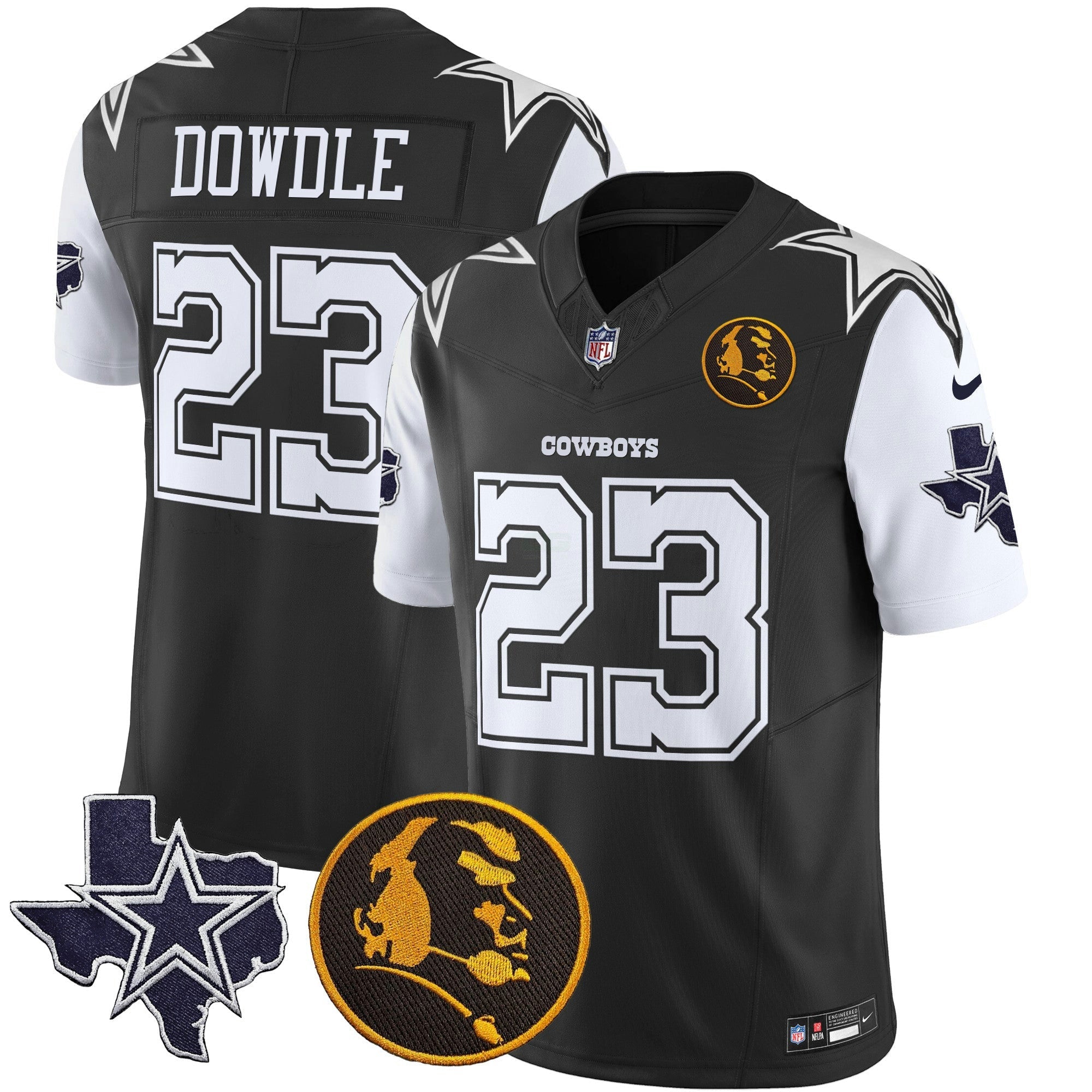 Camisa NFL Men’s Texas & John Madden Patch Vapor Limited Jersey