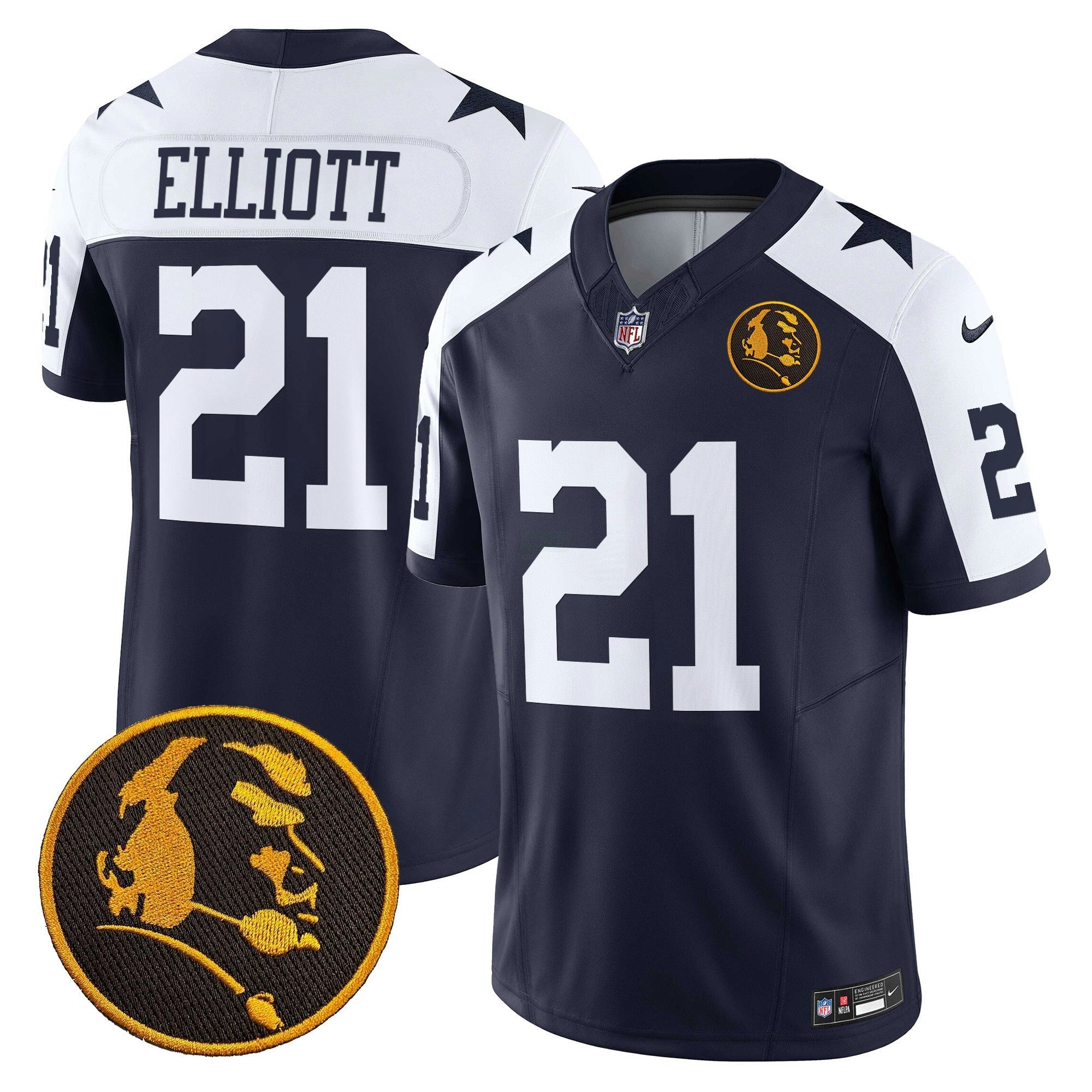 Camisa NFL Men’s Texas & John Madden Patch Vapor Limited Jersey V2