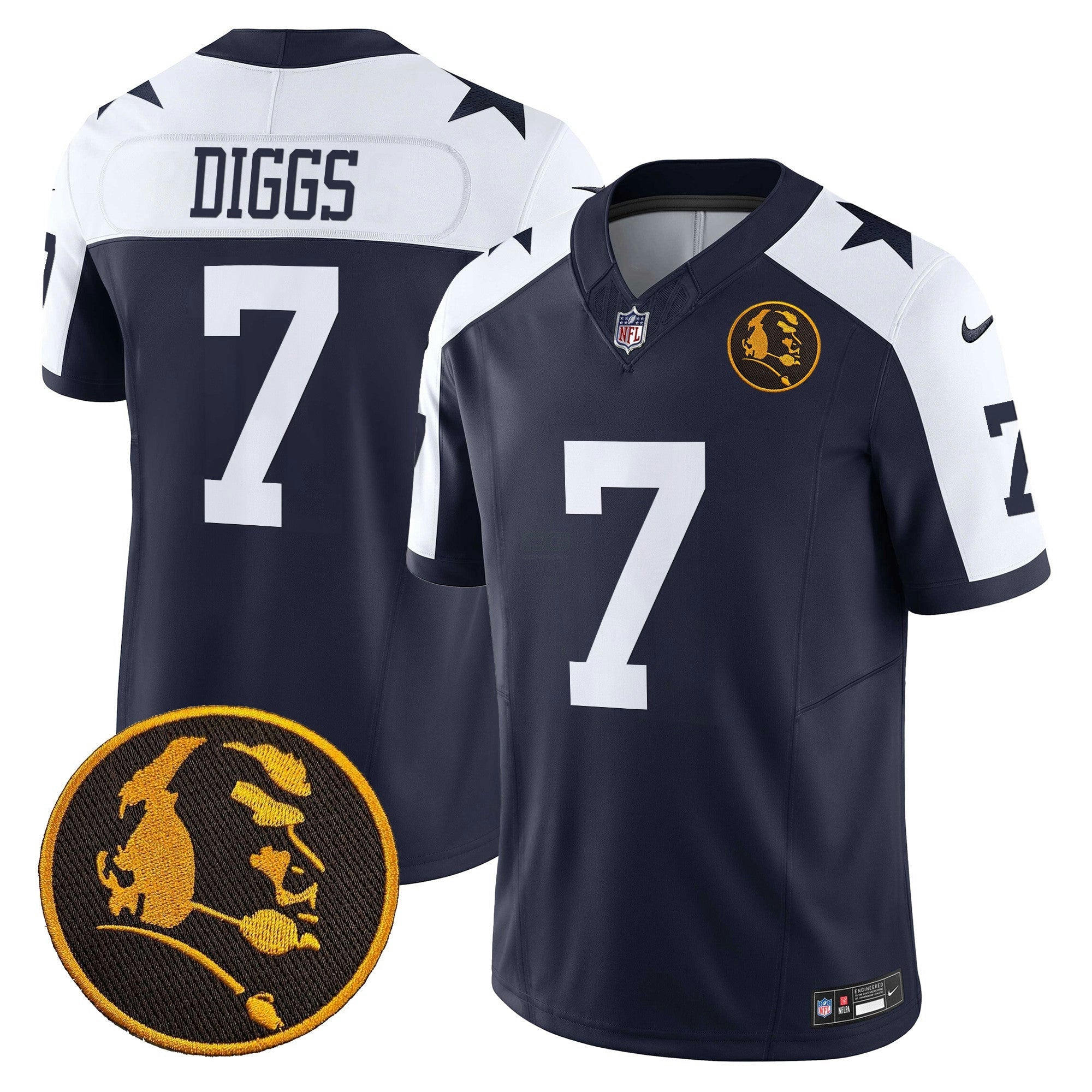 Camisa NFL Men’s Texas & John Madden Patch Vapor Limited Jersey V2