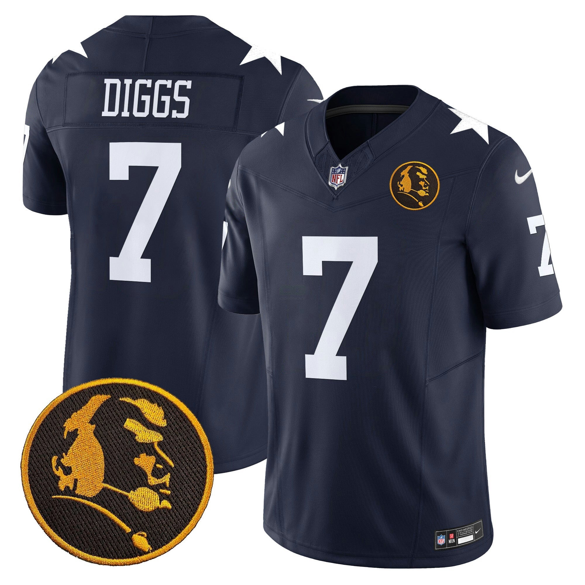 Camisa NFL Men’s Texas & John Madden Patch Vapor Limited Jersey V2