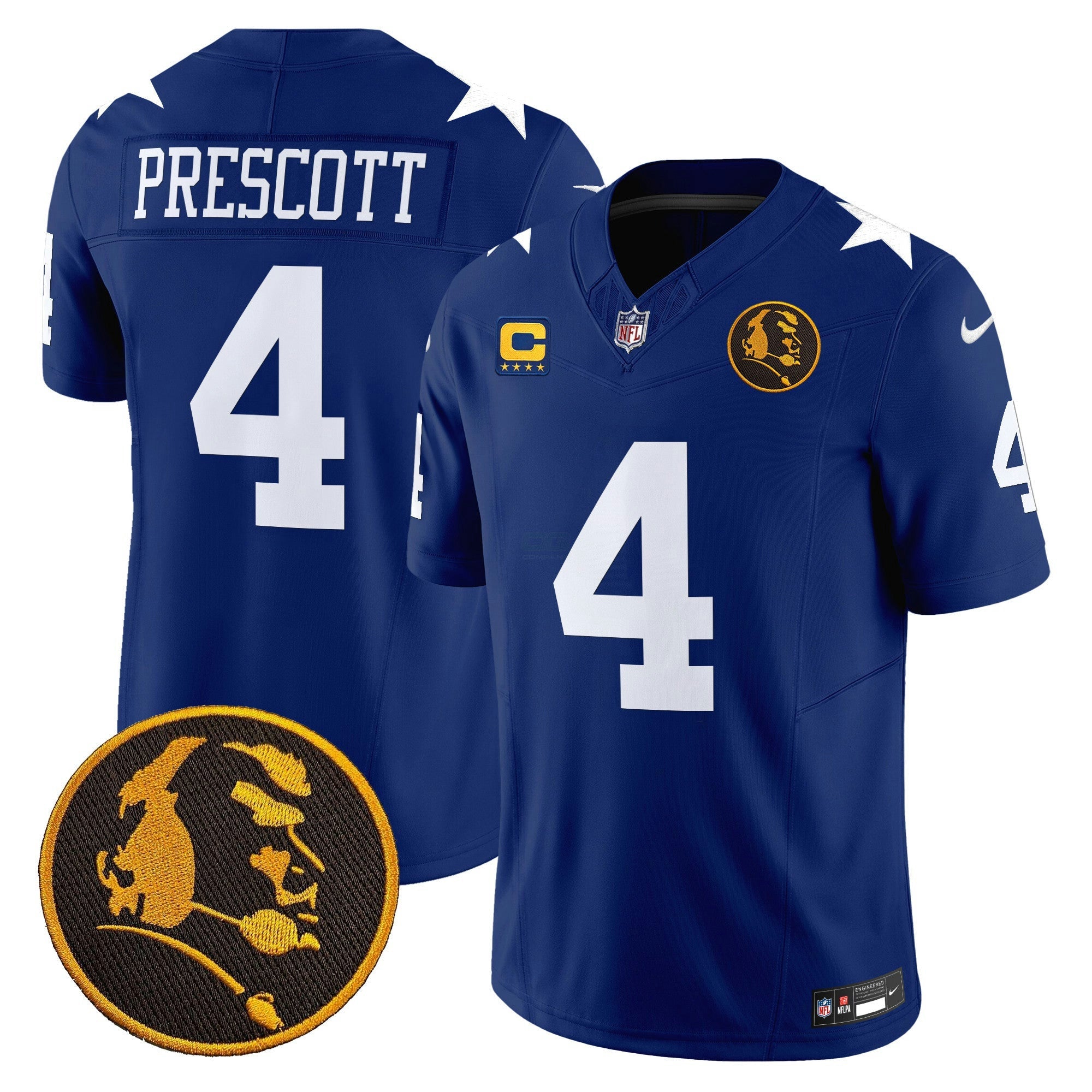 Camisa NFL Men’s Texas & John Madden Patch Vapor Limited Jersey V2