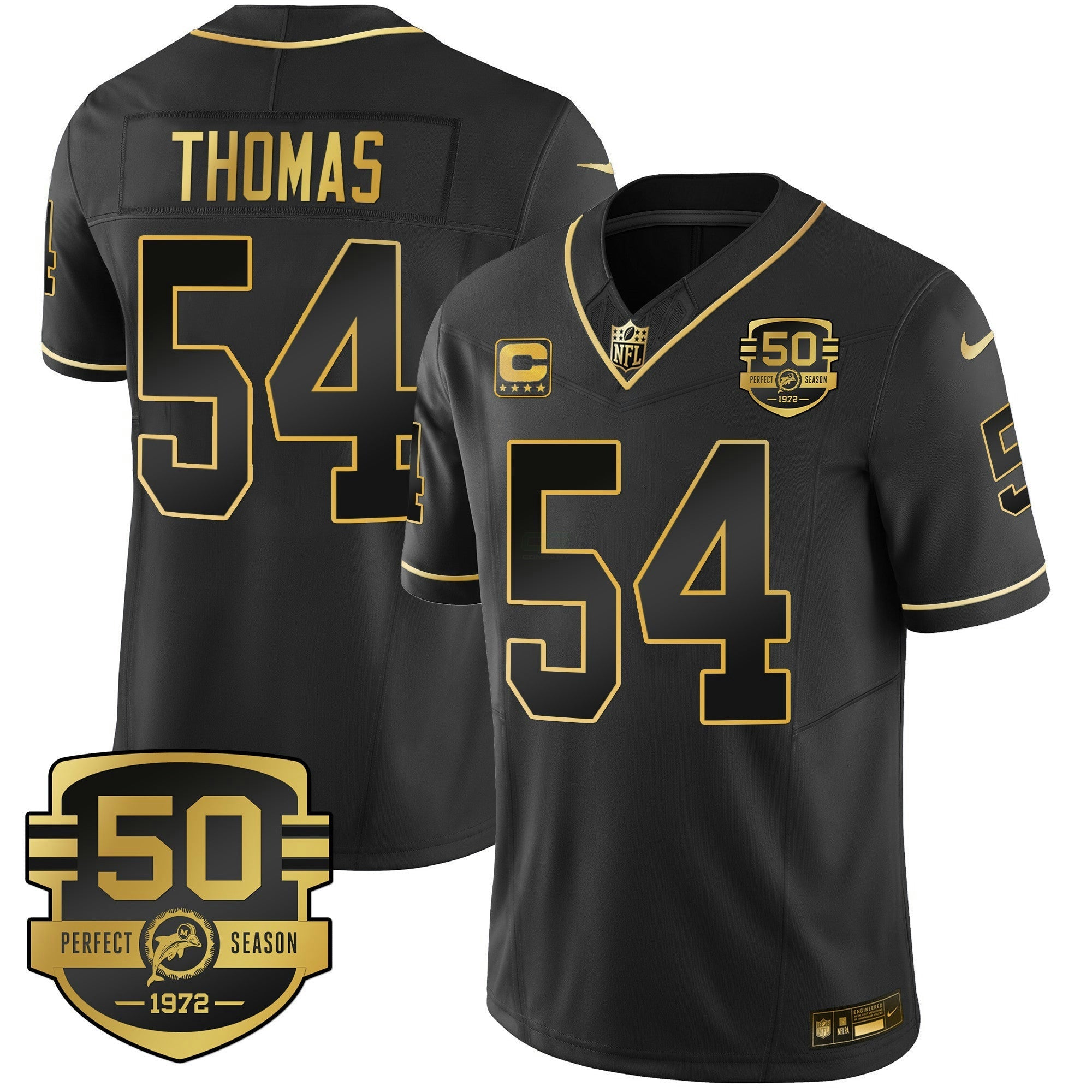 Camisa NFL Men’s Throwback Dourada Vapor Jersey