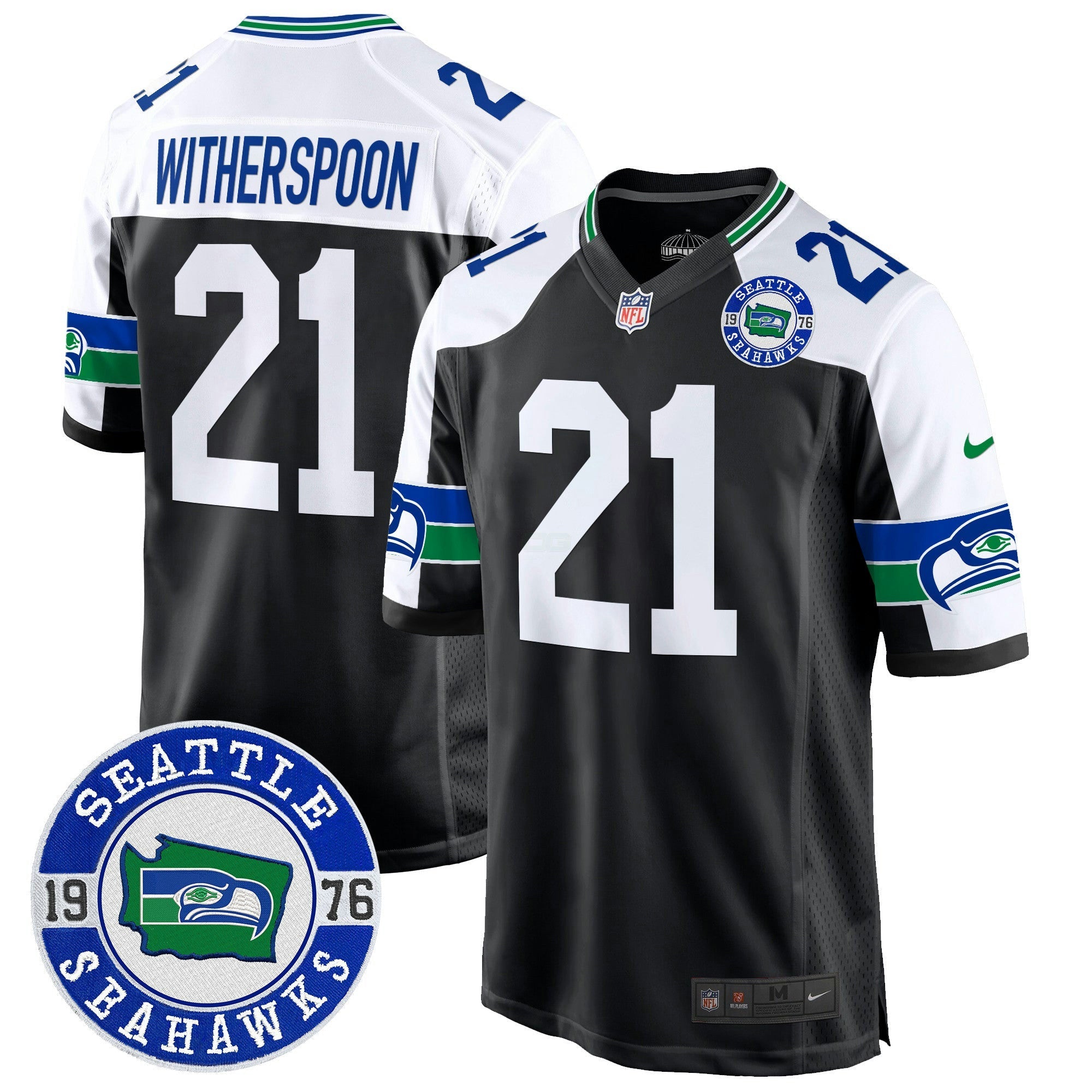 Camisa NFL Men’s Throwback Est. 1976 Patch Game Jersey