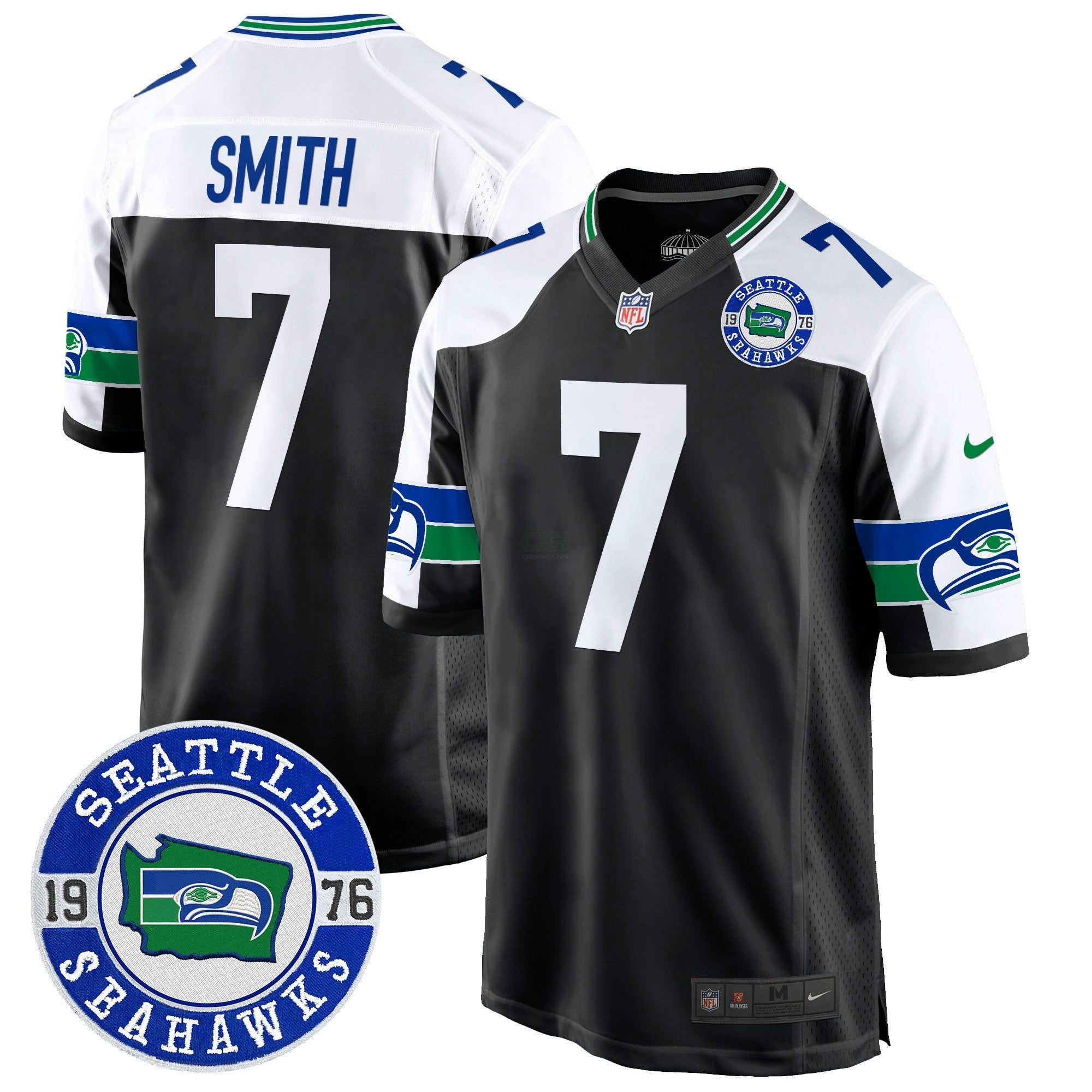 Camisa NFL Men’s Throwback Est. 1976 Patch Game Jersey