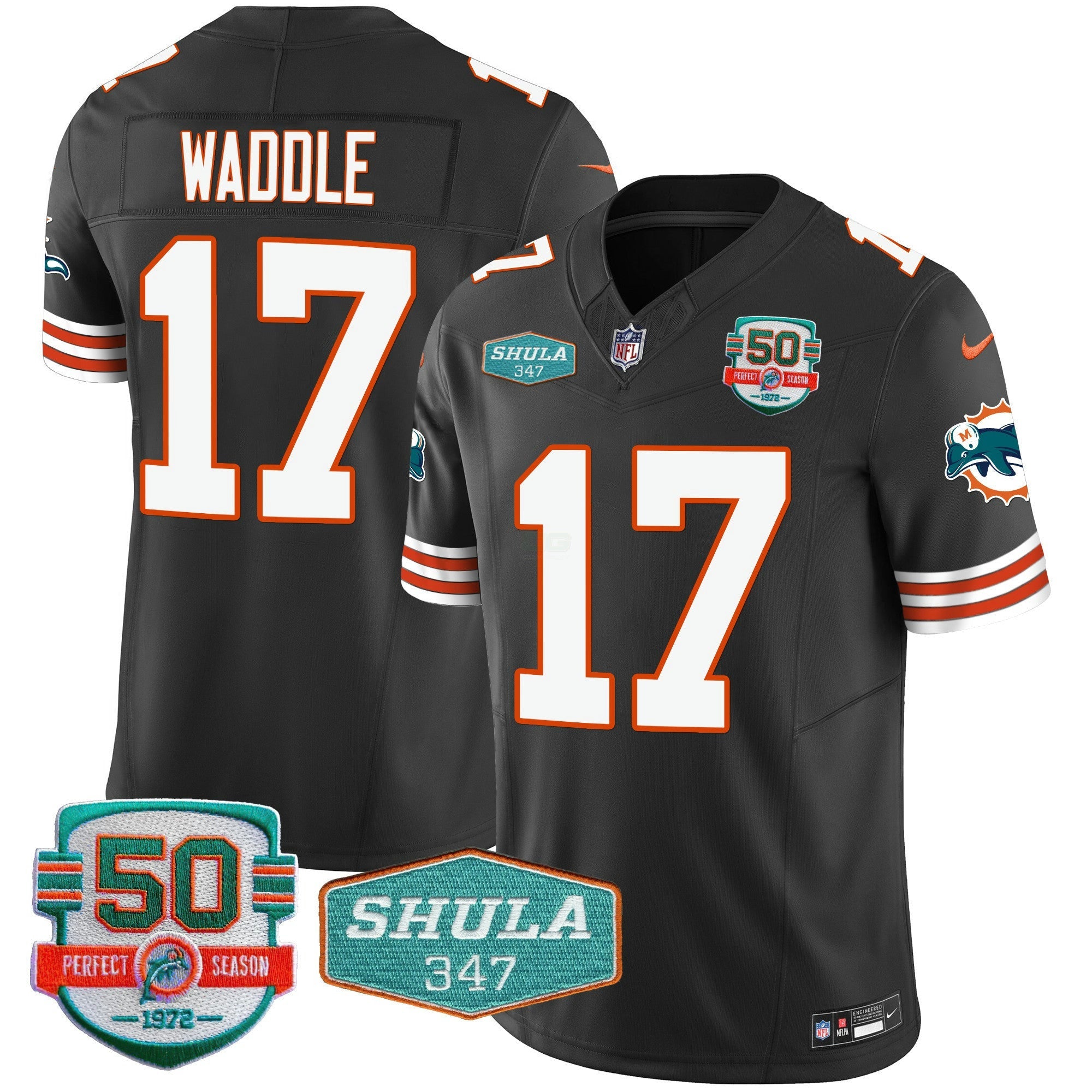 Camisa NFL Men’s Throwback Shula 347 Patch Vapor Jersey