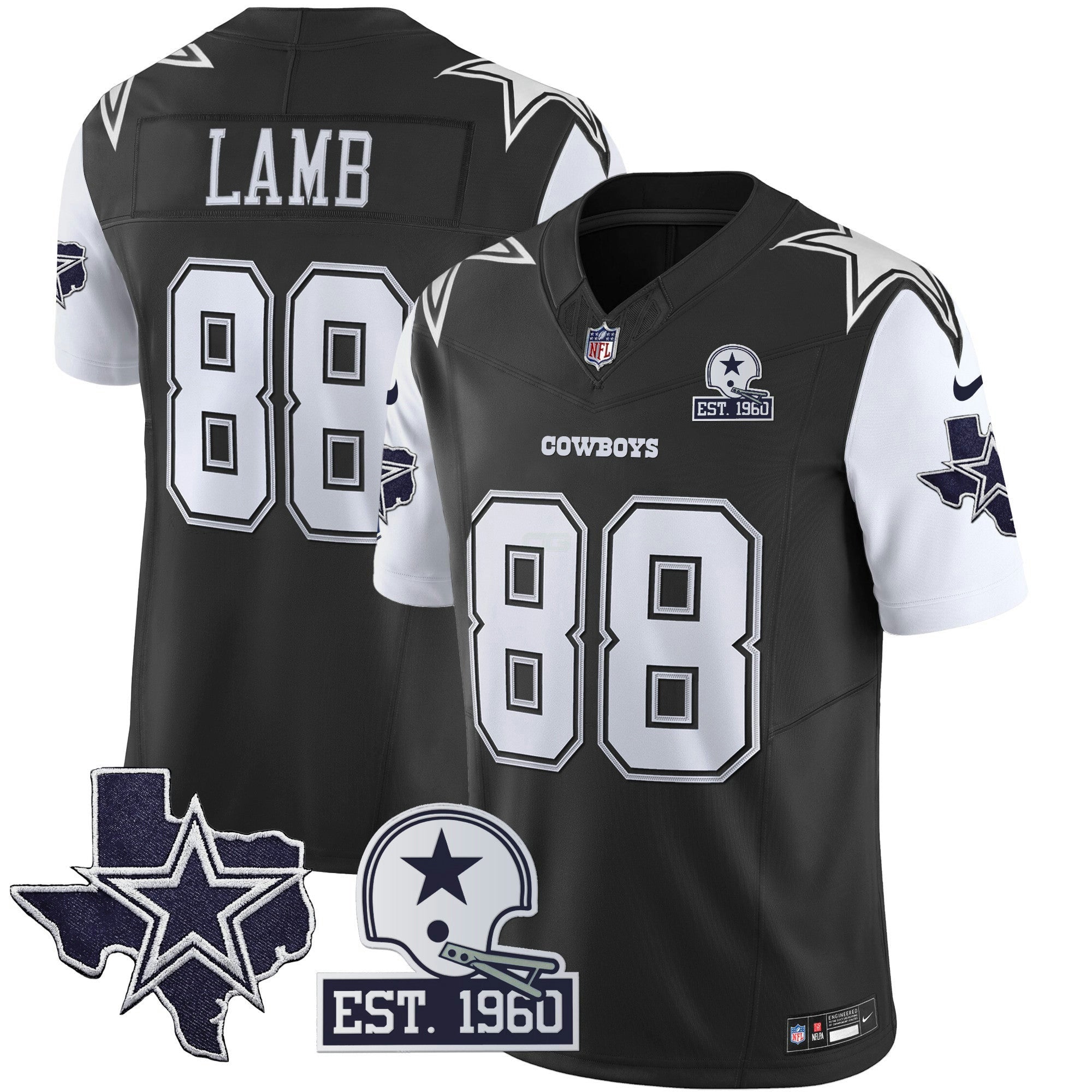 Camisa NFL Men’s Throwback Texas Patch Vapor Limited Jersey