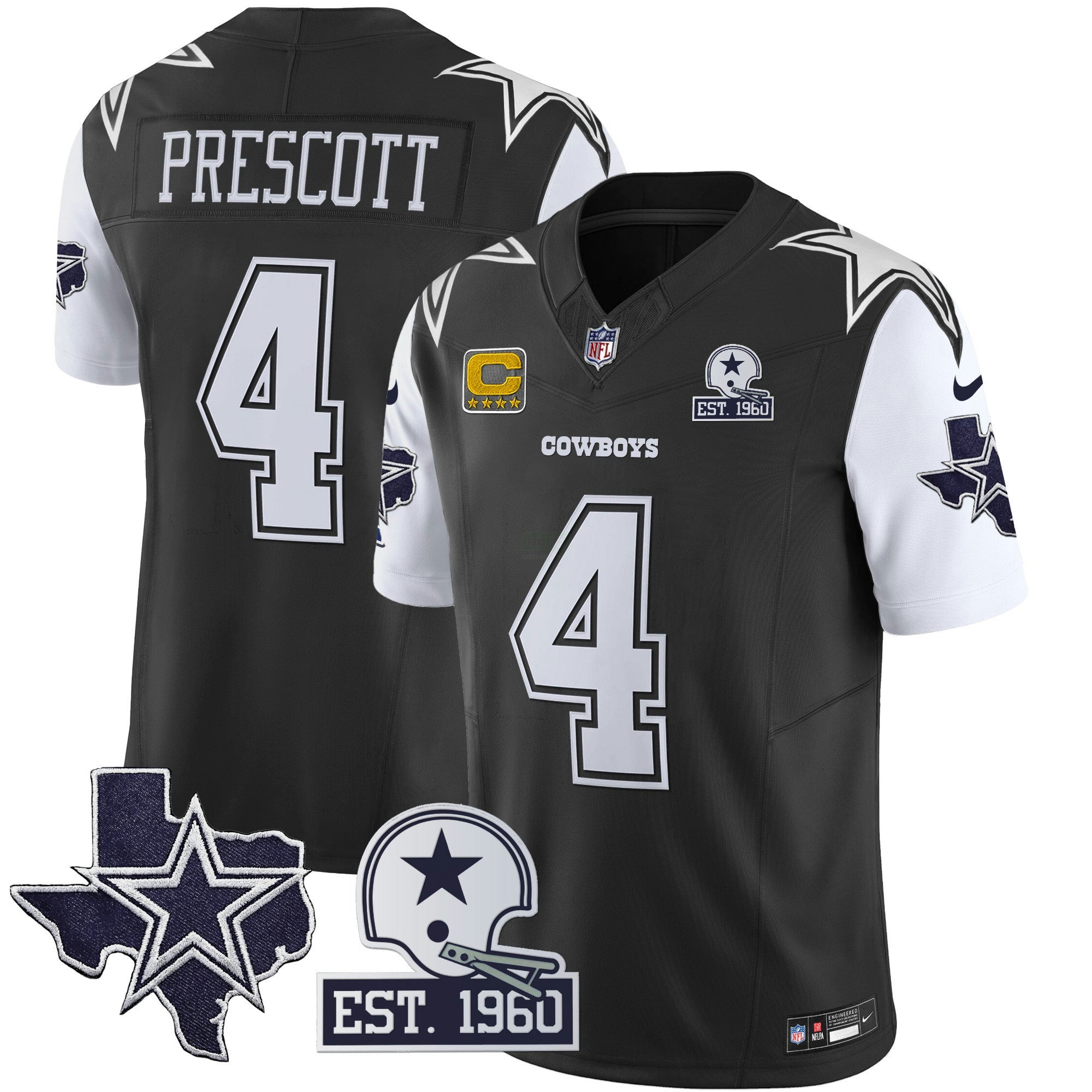 Camisa NFL Men’s Throwback Texas Patch Vapor Limited Jersey