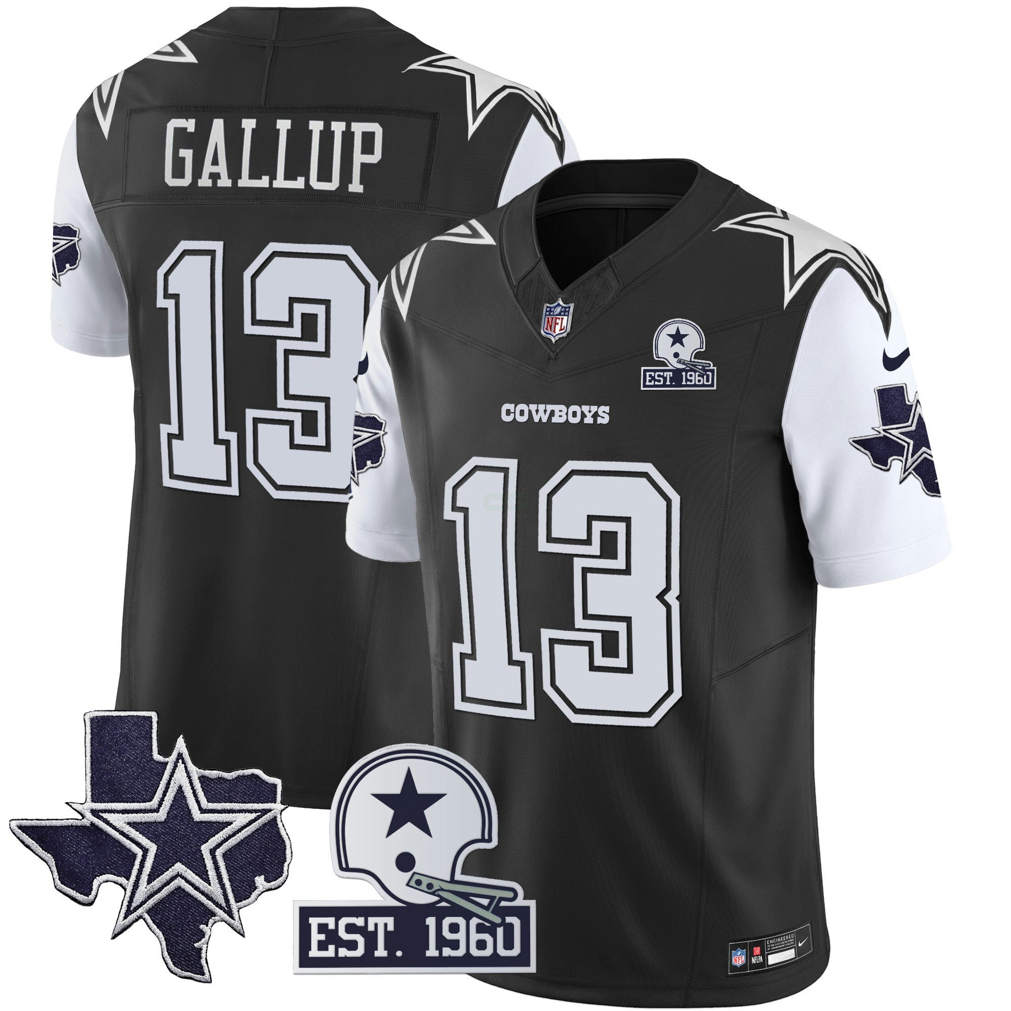 Camisa NFL Men’s Throwback Texas Patch Vapor Limited Jersey