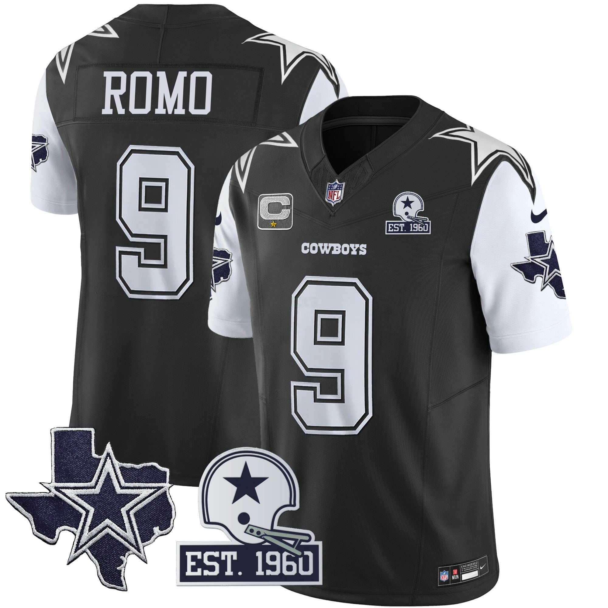 Camisa NFL Men’s Throwback Texas Patch Vapor Limited Jersey