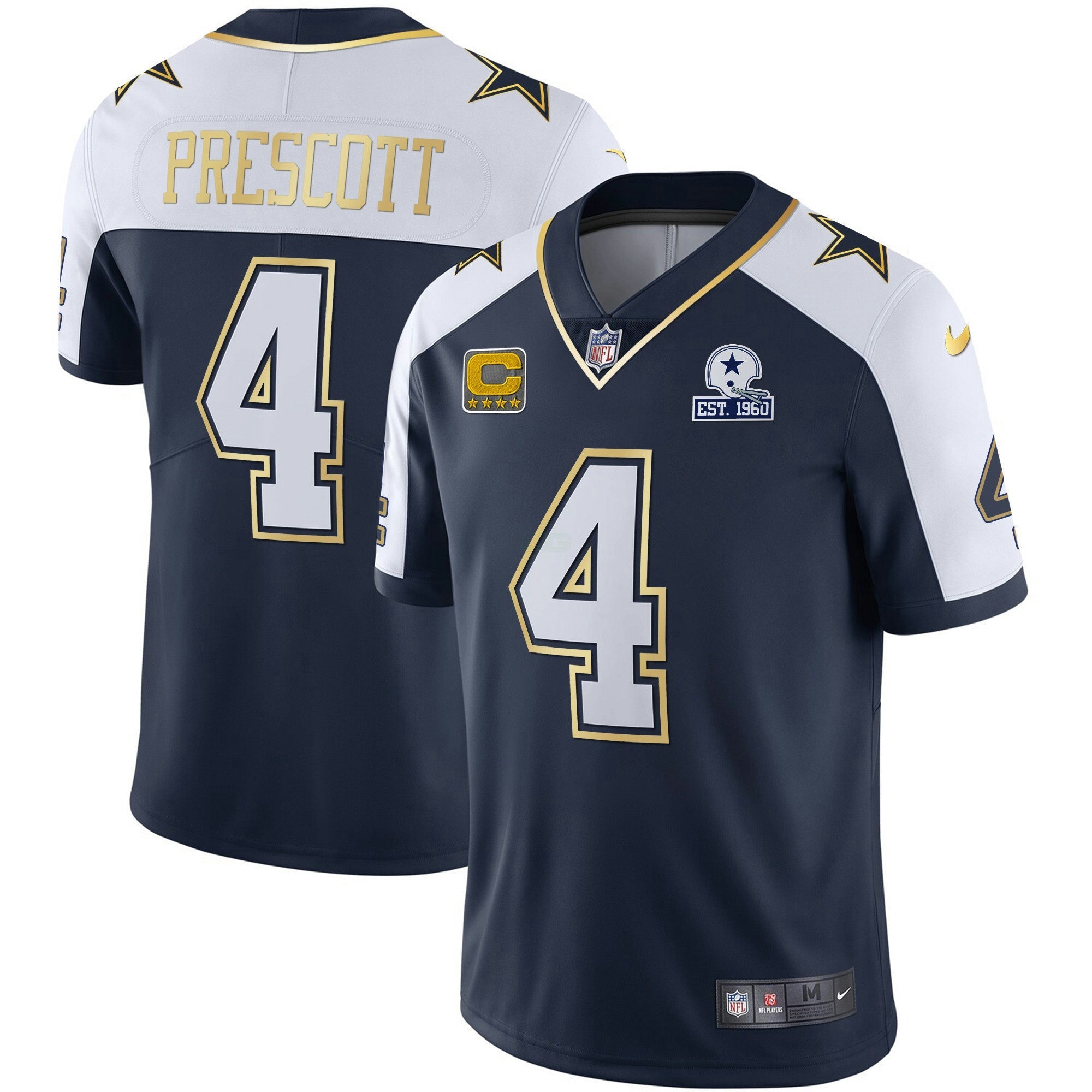 Camisa NFL Men’s Vapor Dourada Jersey