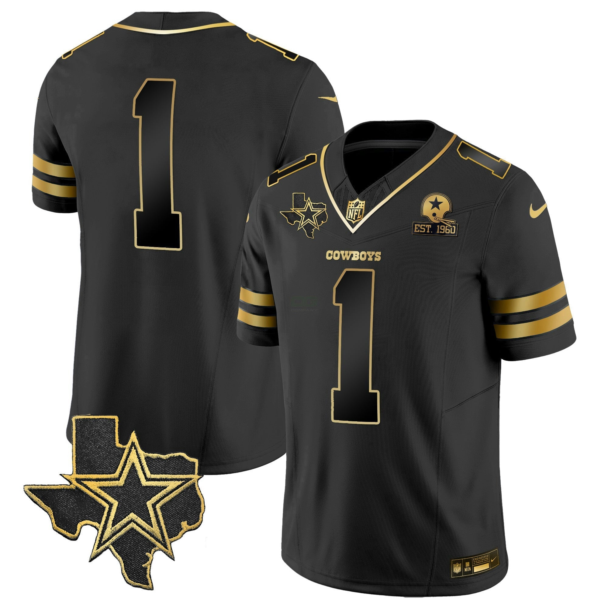 Camisa NFL Men’s Vapor Dourada Jersey V2