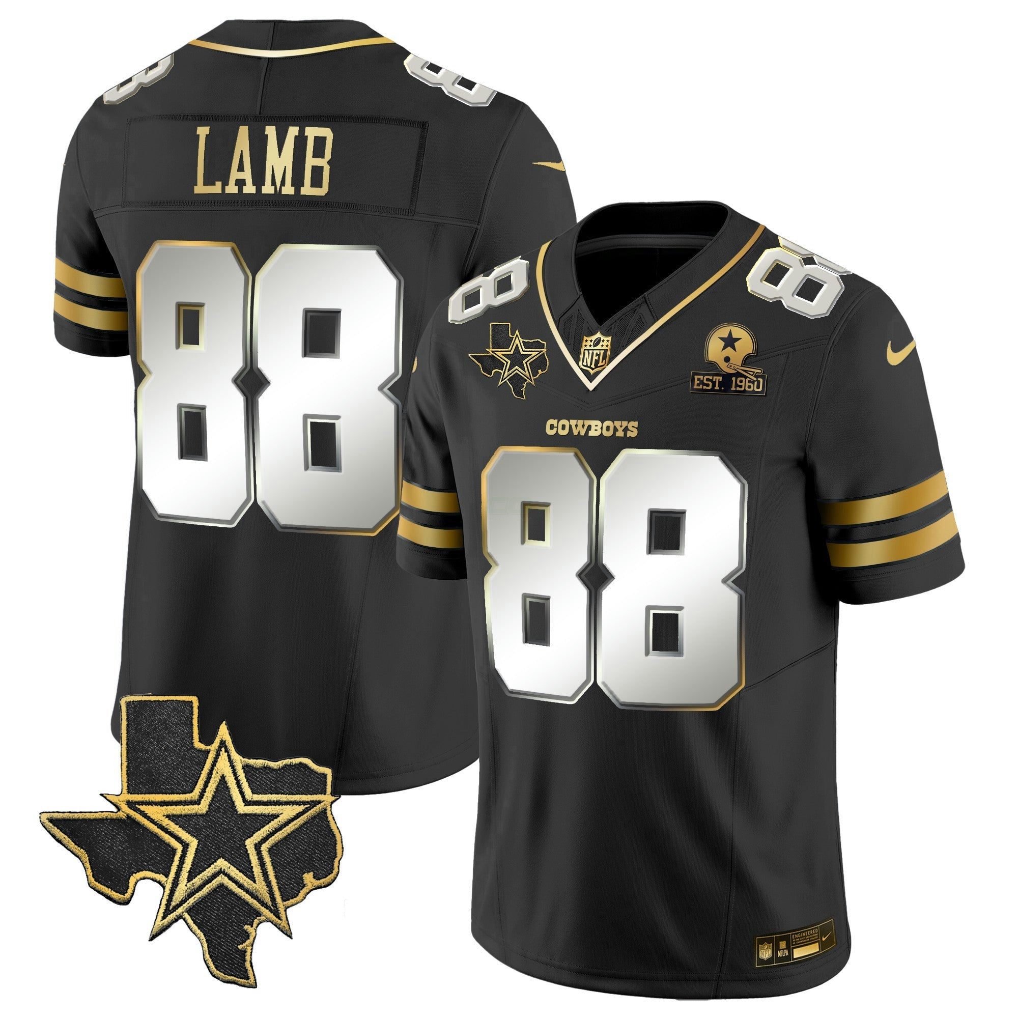 Camisa NFL Men’s Vapor Dourada Jersey V2