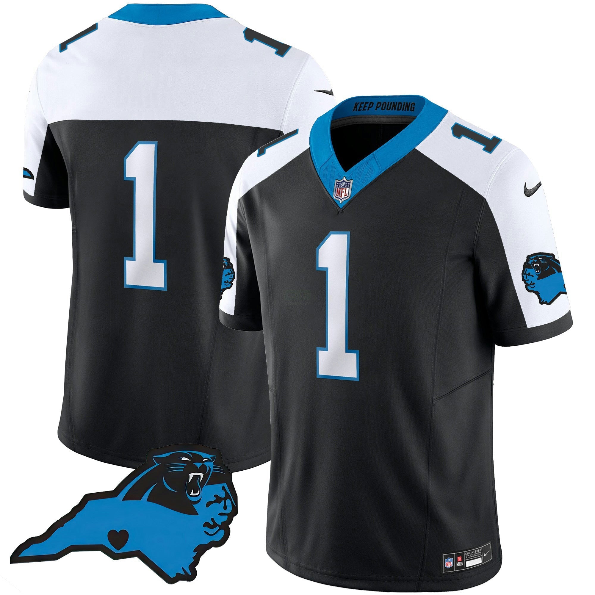 Camisa NFL Men’s Vapor Limited Jersey – Carolina Patch
