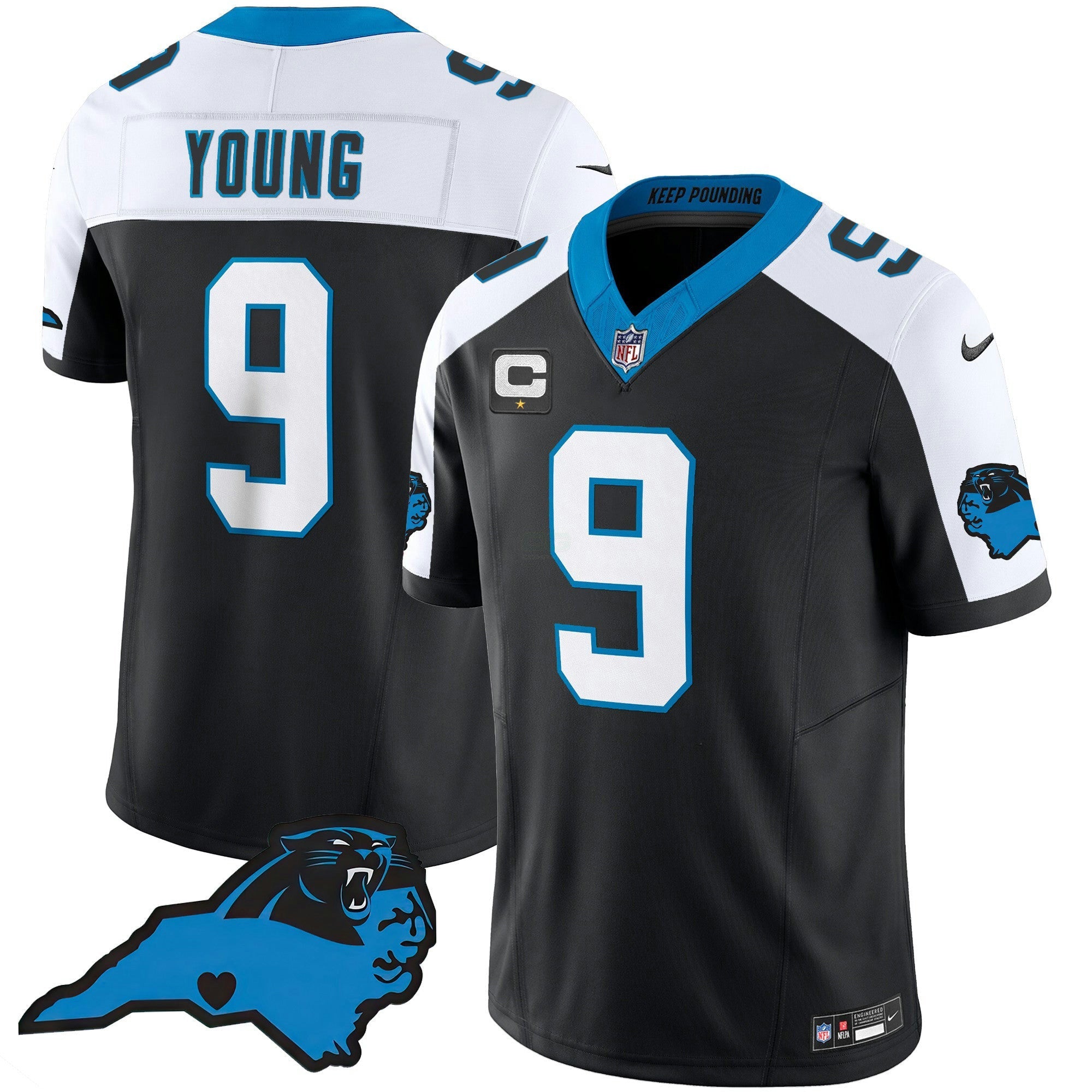 Camisa NFL Men’s Vapor Limited Jersey – Carolina Patch