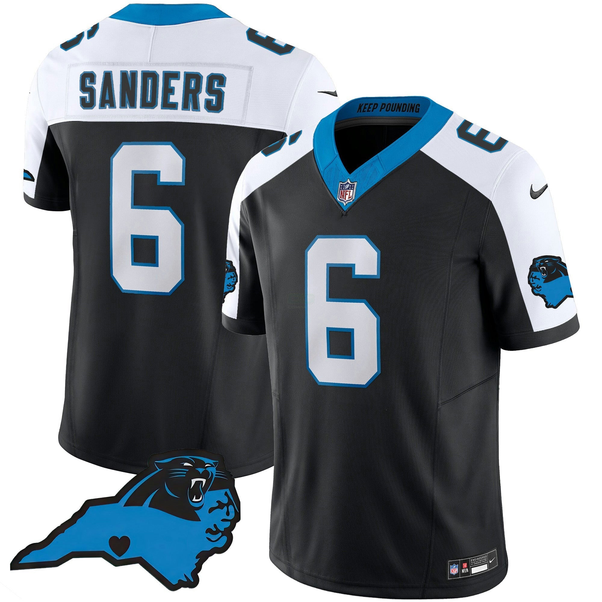 Camisa NFL Men’s Vapor Limited Jersey – Carolina Patch