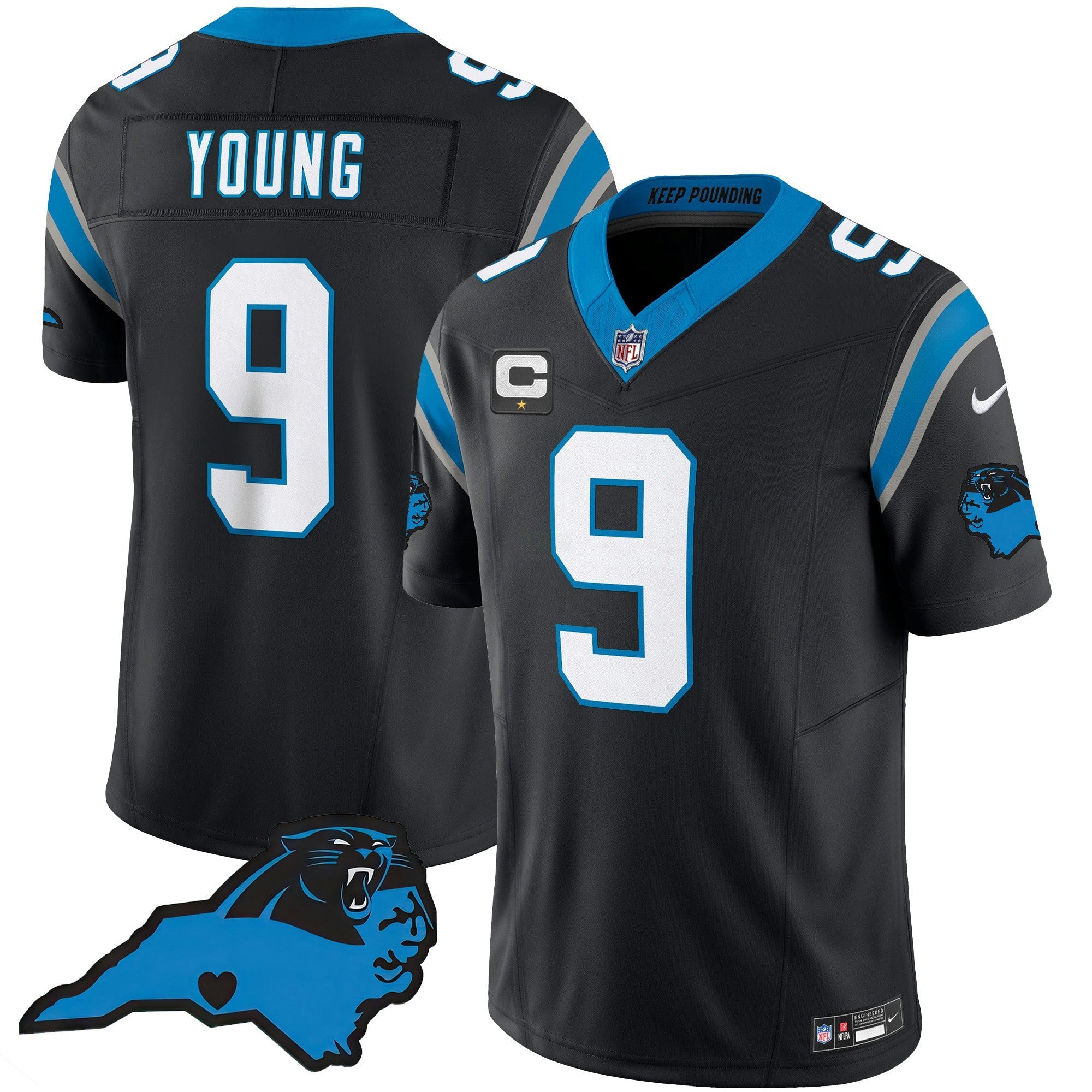 Camisa NFL Men’s Vapor Limited Jersey – Carolina Patch