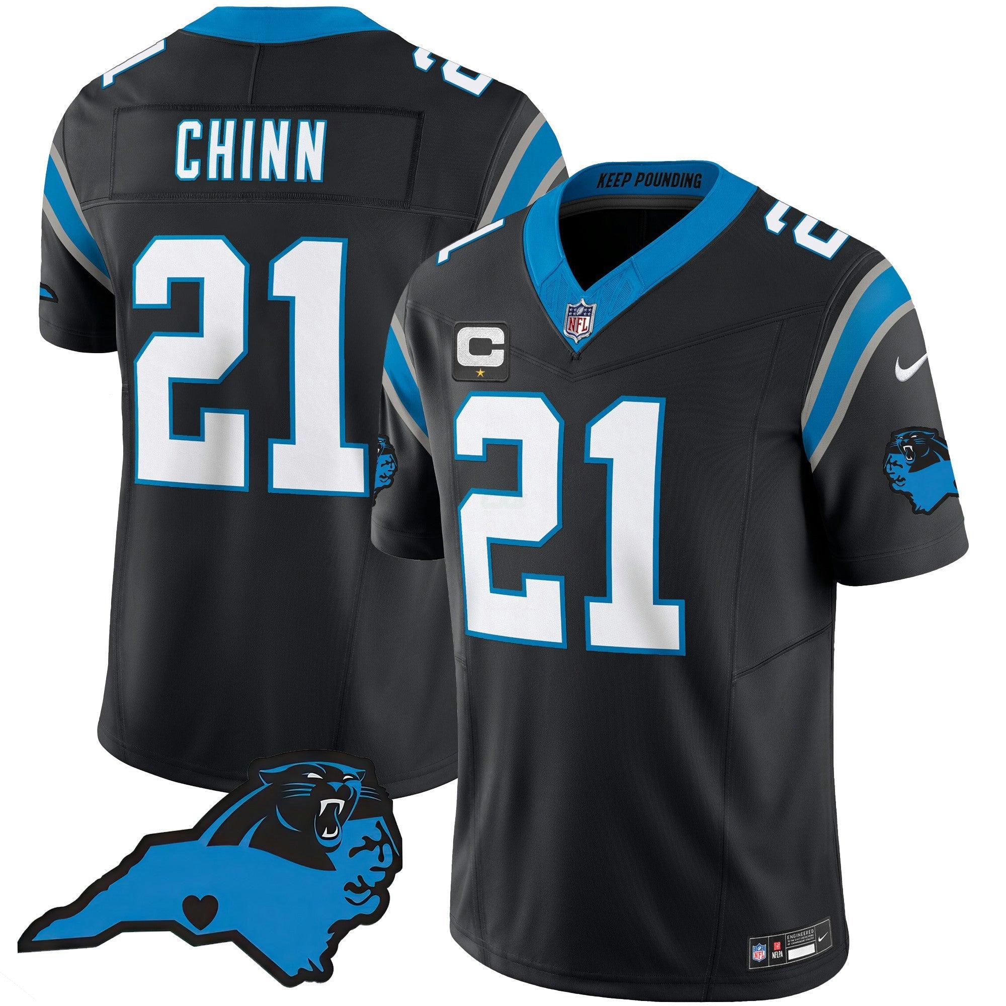 Camisa NFL Men’s Vapor Limited Jersey – Carolina Patch