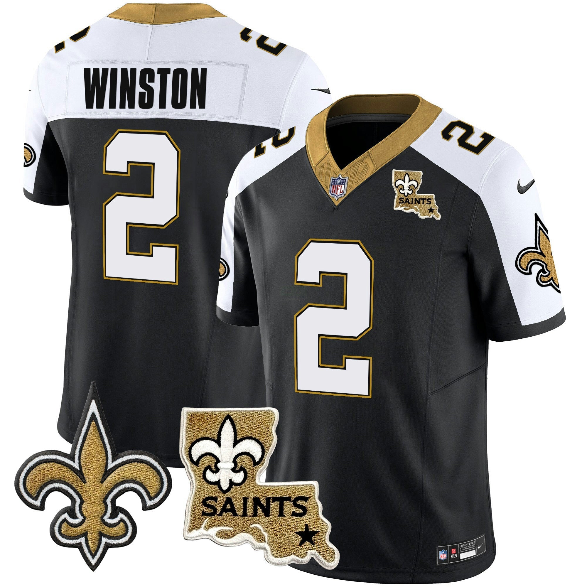 Camisa NFL Men’s Vapor Limited Jersey – New Orleans Patch
