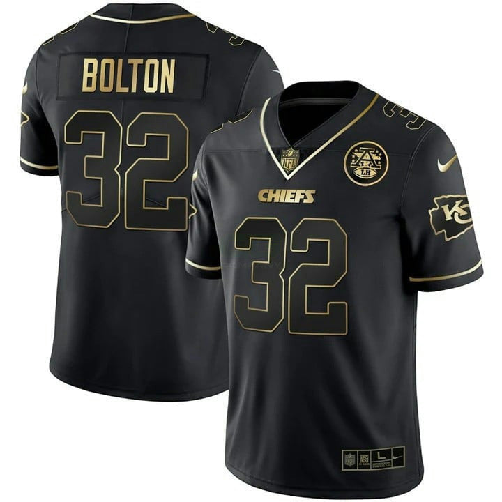 Camisa NFL Men’s Vapor Preta Vermelha Dourada Limited