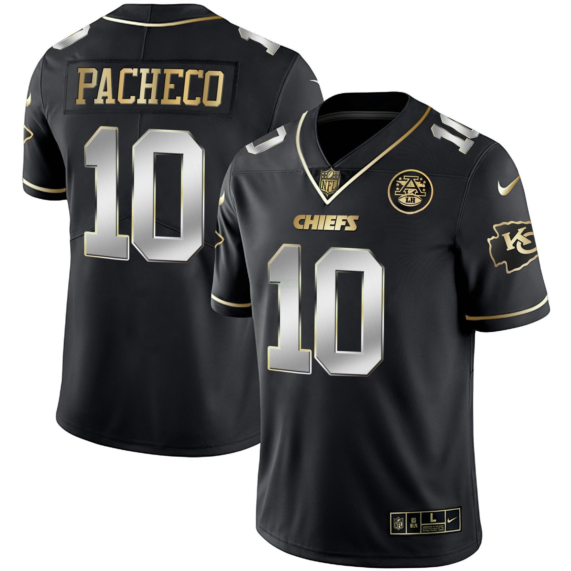 Camisa NFL Men’s Vapor Preta Vermelha Dourada Limited