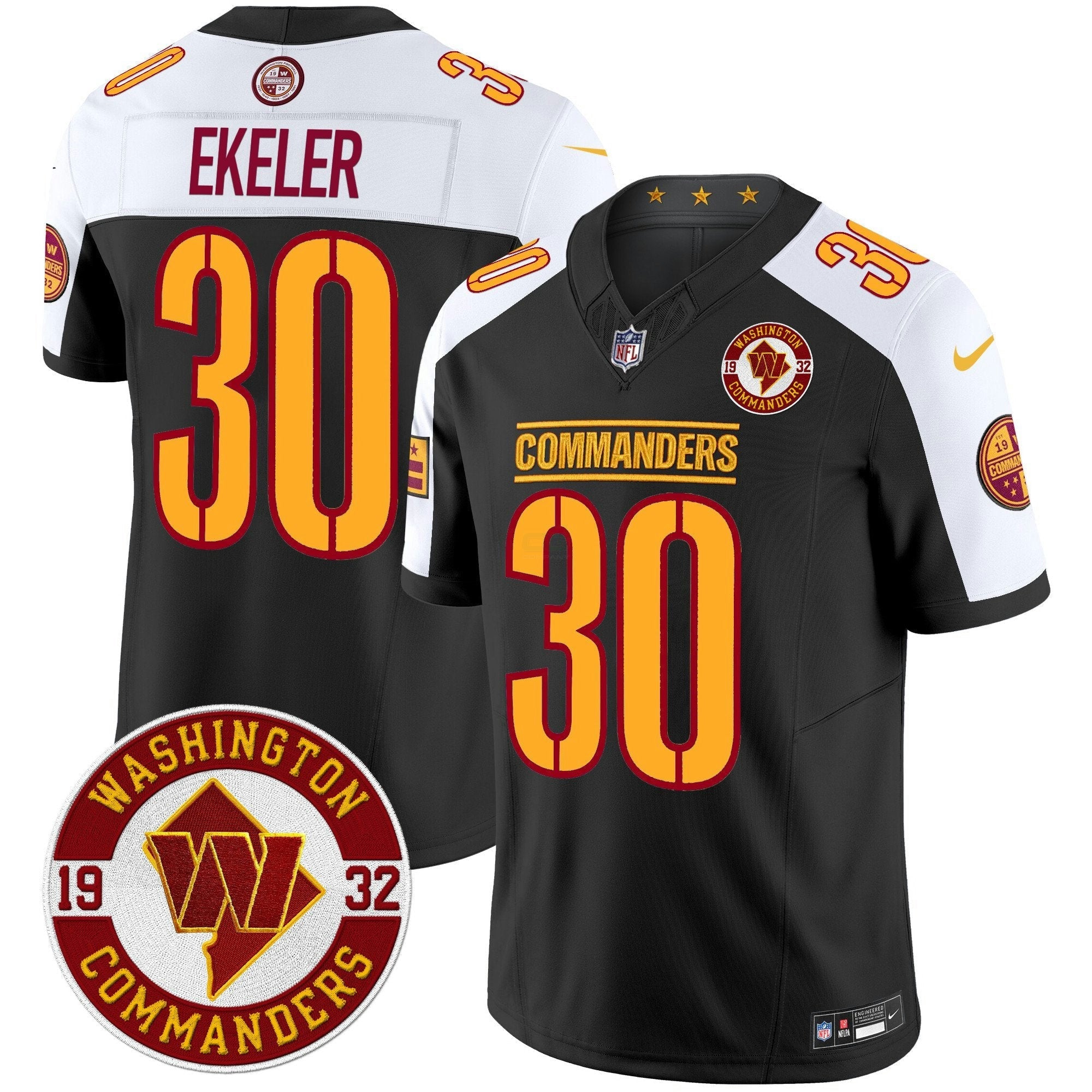 Camisa NFL Men’s Washington 2024 Vapor Limited Jersey – Est. 1932 Patch