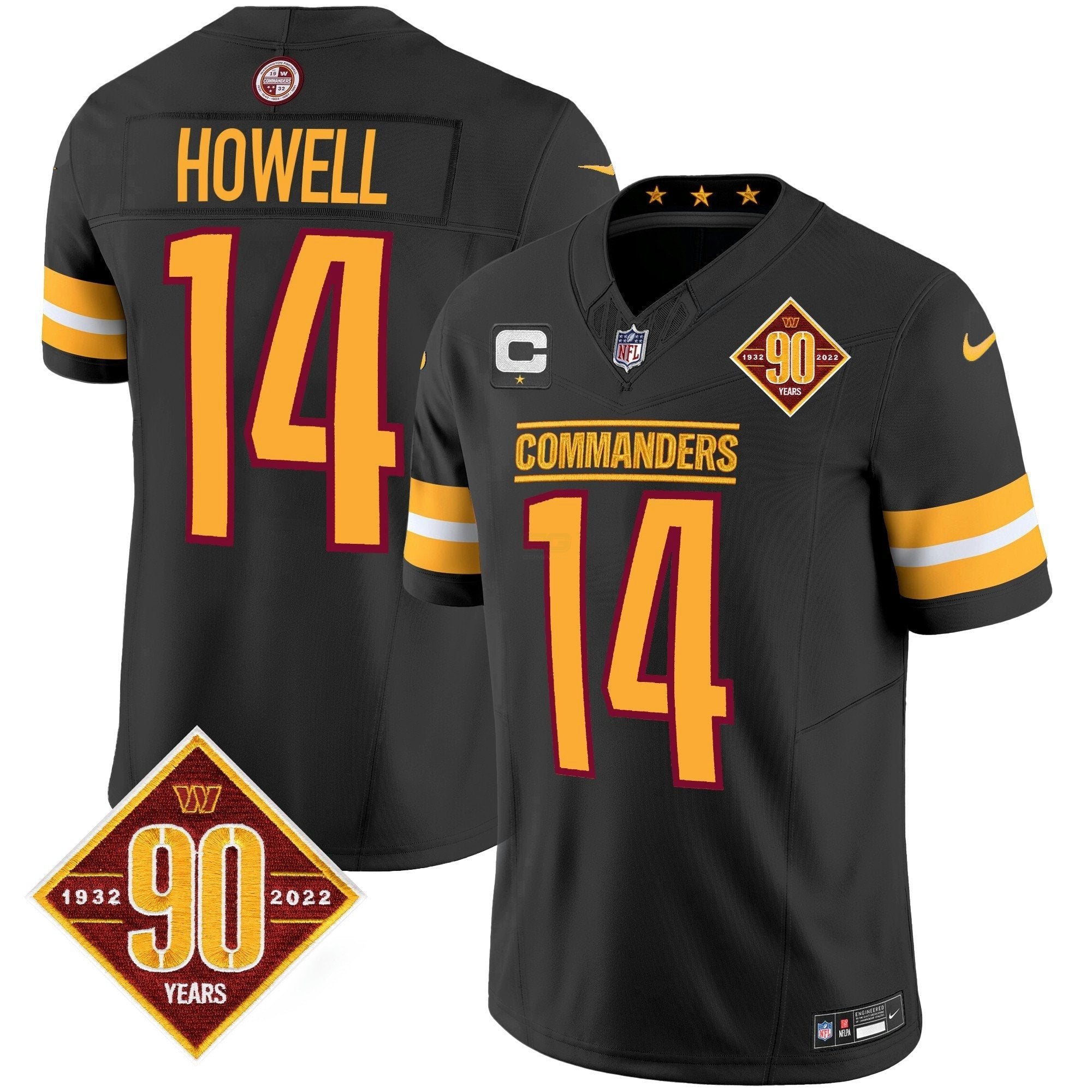 Camisa NFL Men’s Washington 90th Anniversary Patch Vapor Jersey V2