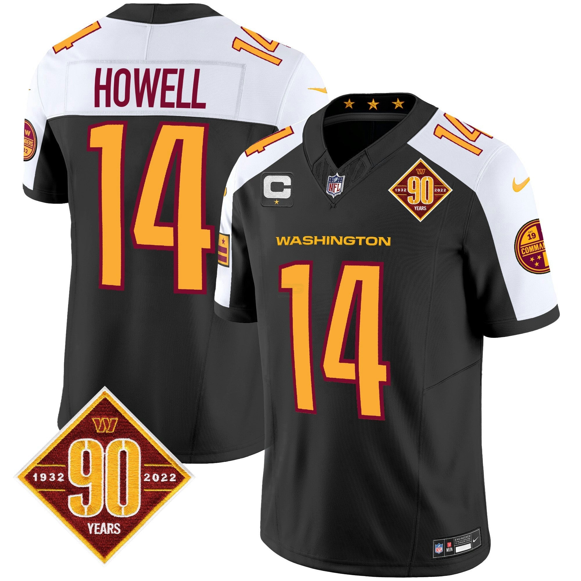 Camisa NFL Men’s Washington 90th Anniversary Patch Vapor Jersey V3