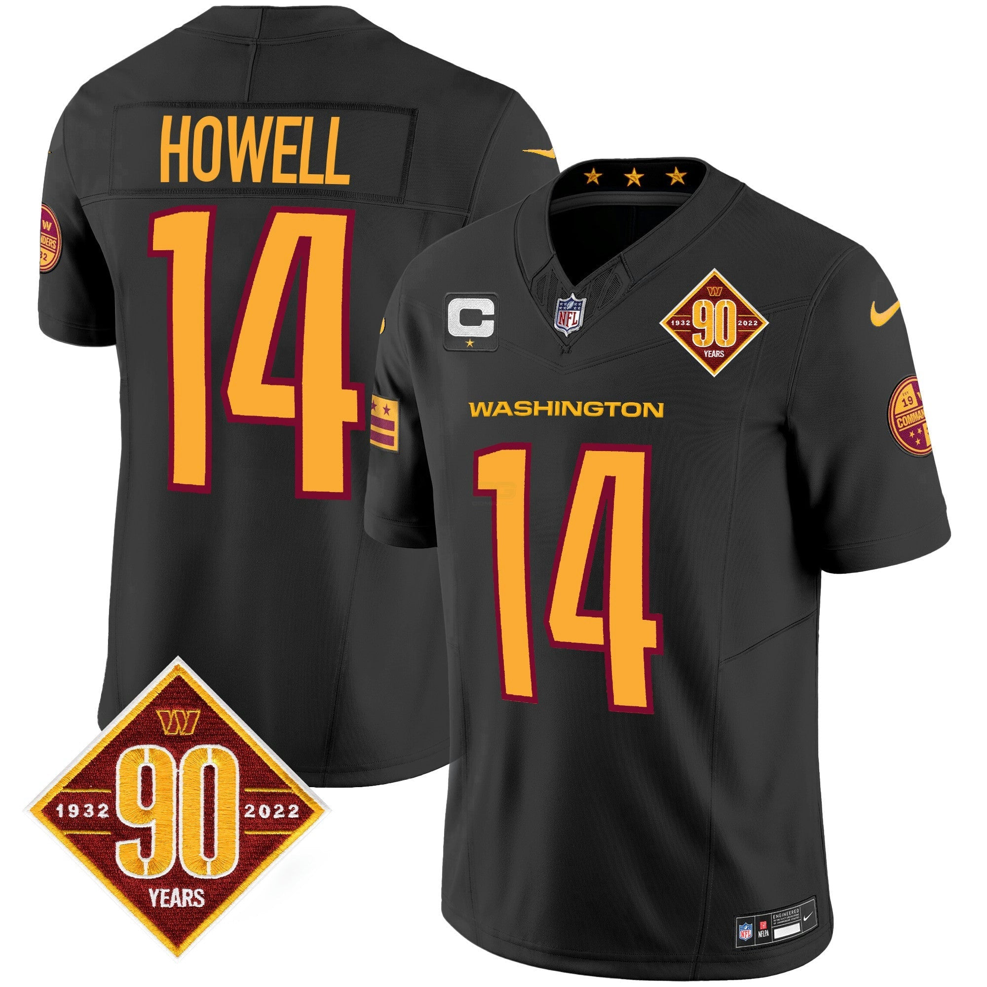Camisa NFL Men’s Washington 90th Anniversary Patch Vapor Jersey V3