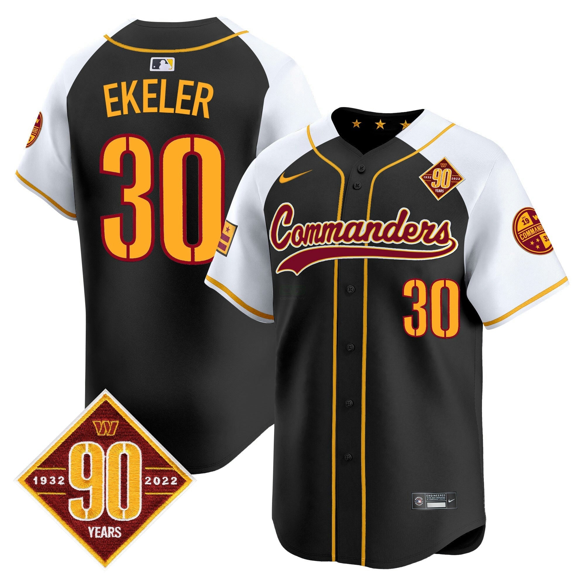 Camisa NFL Men’s Washington 90th Anniversary Patch Vapor Premier Limited Jersey