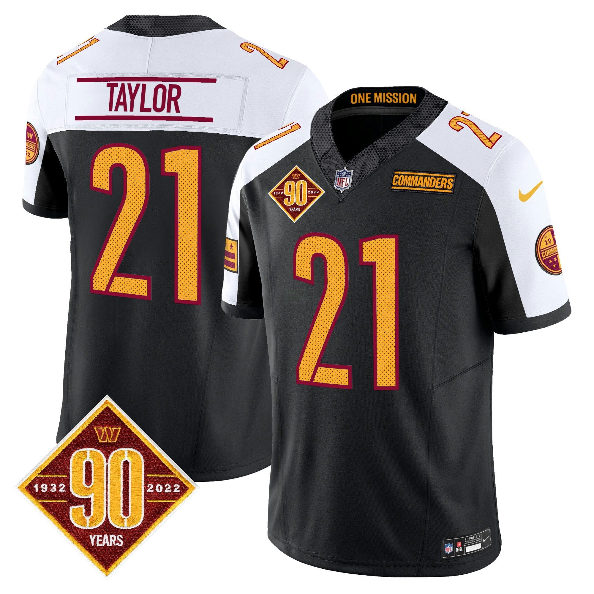 Camisa NFL Men’s Washington 90th Anniversary Vapor Limited Jersey V4