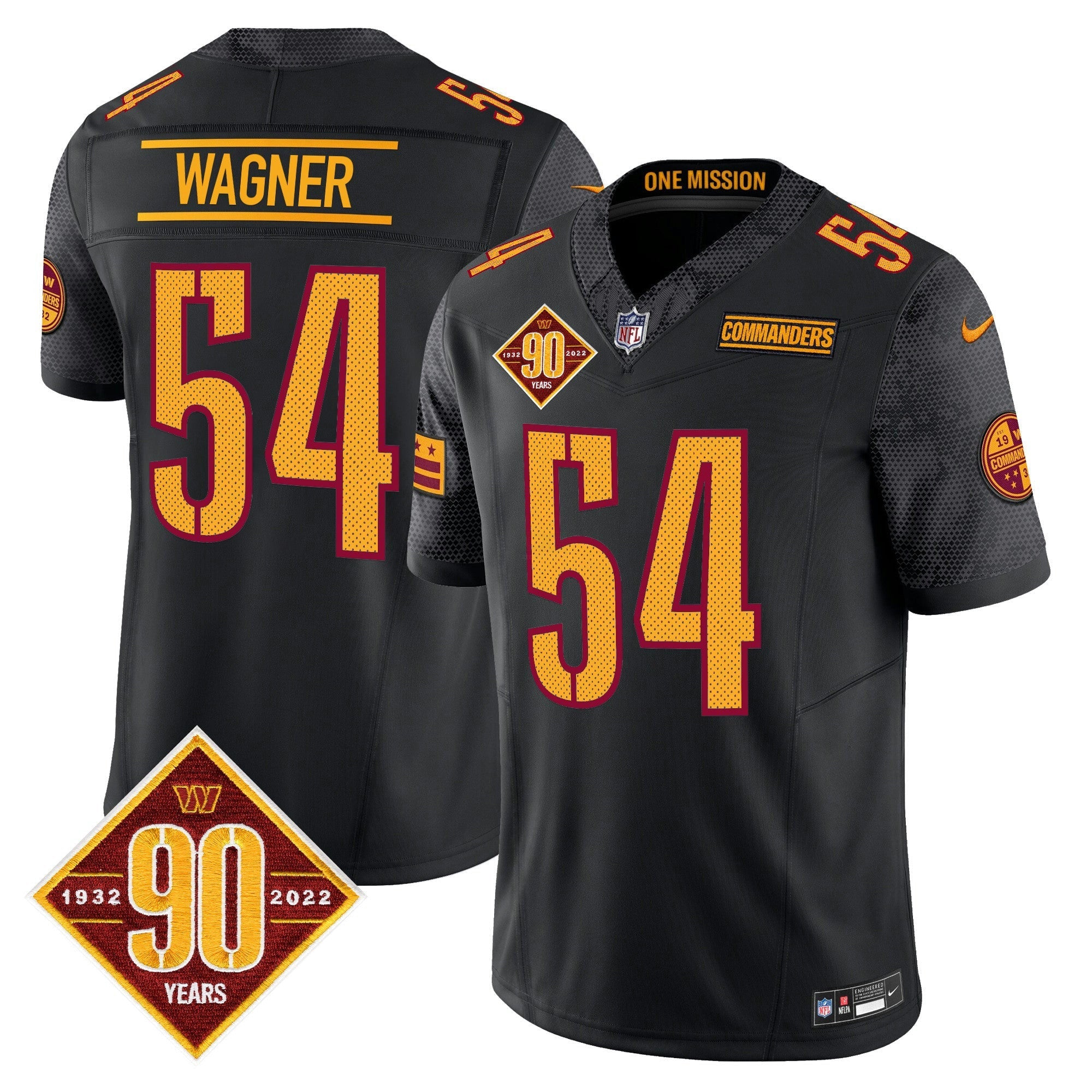 Camisa NFL Men’s Washington 90th Anniversary Vapor Limited Jersey V4