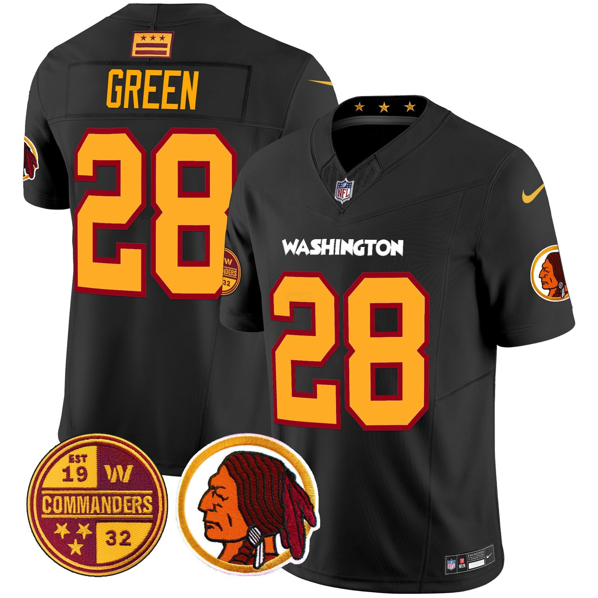 Camisa NFL Men’s Washington Half Redskins & Vapor Limited Jersey