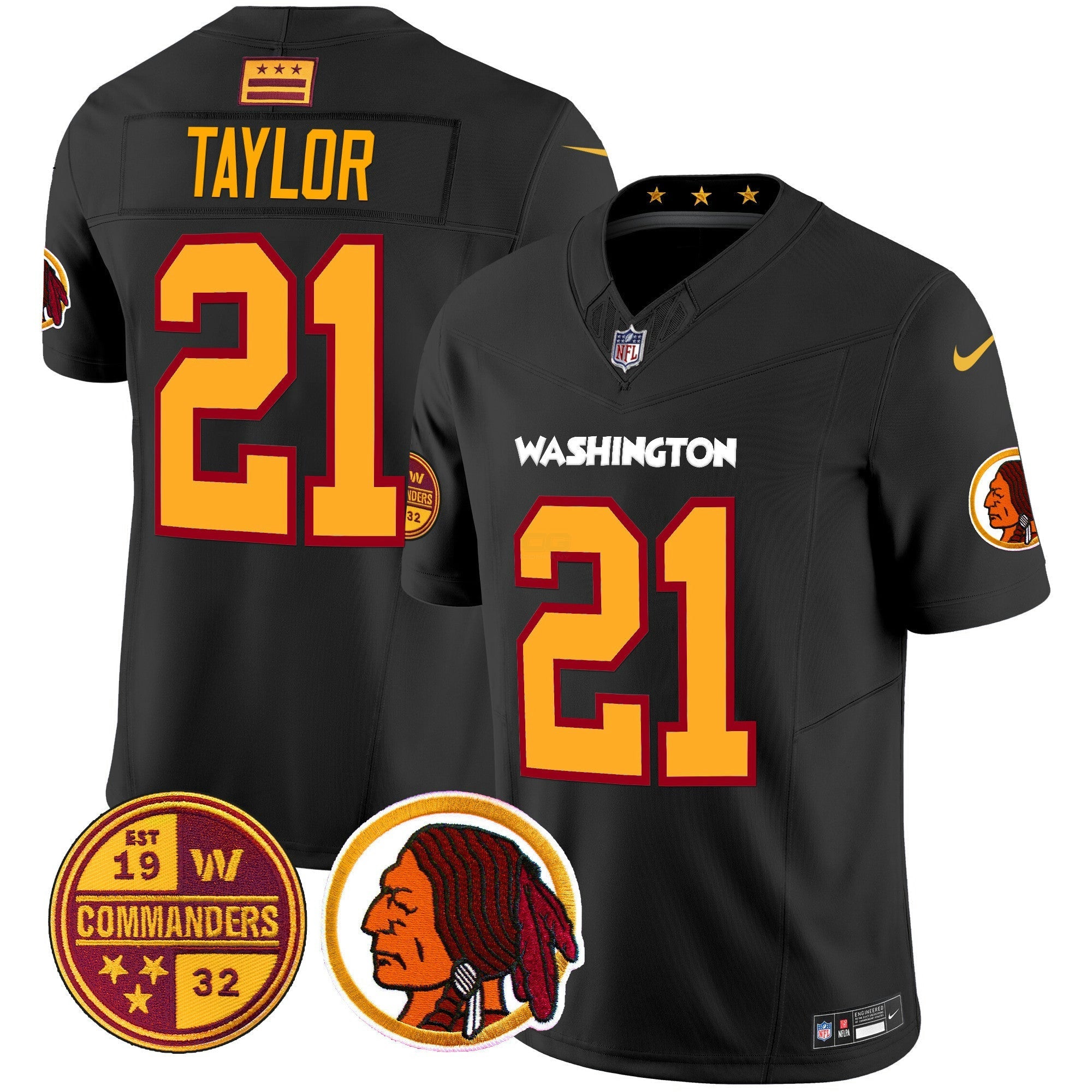 Camisa NFL Men’s Washington Half Redskins & Vapor Limited Jersey