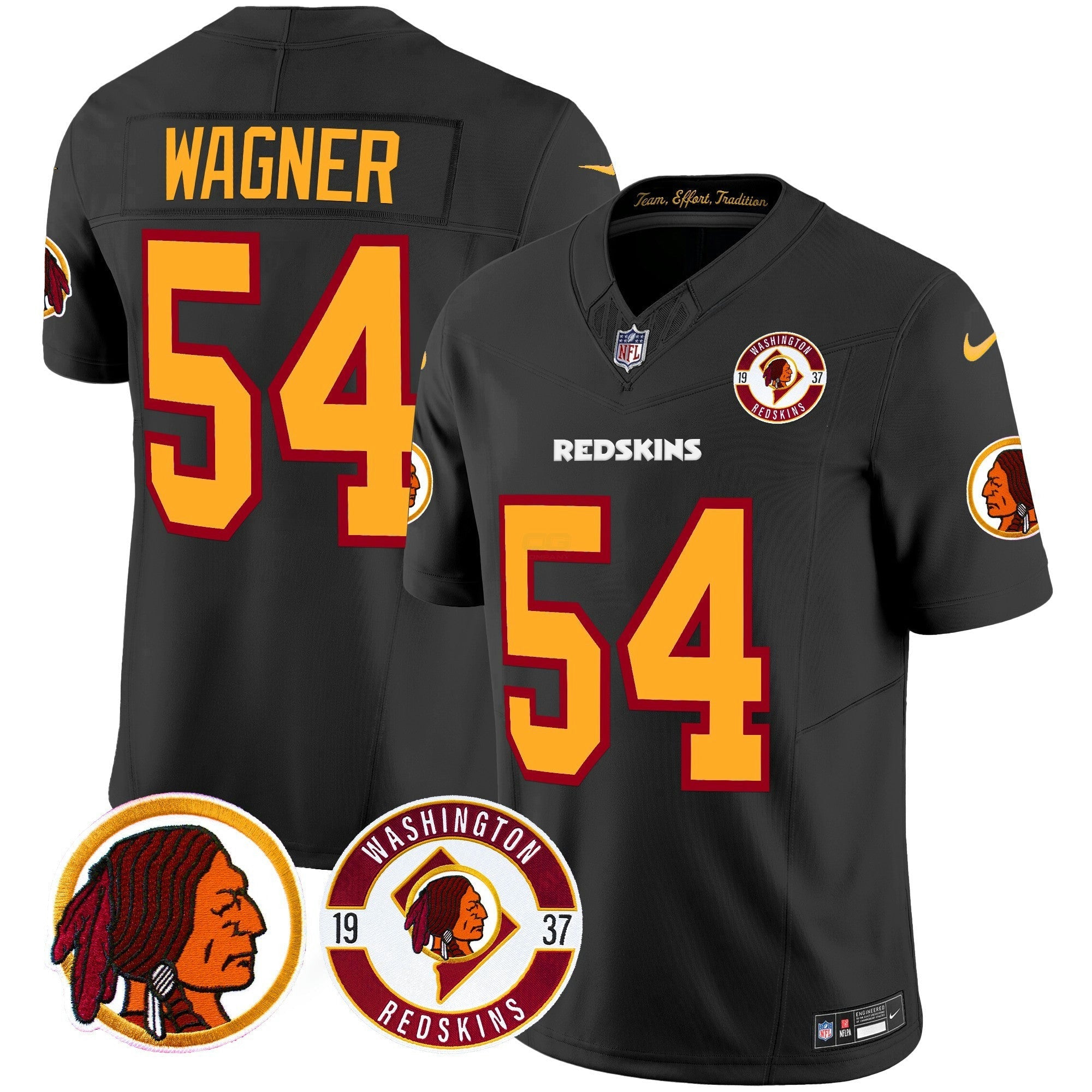 Camisa NFL Men’s Washington Redskins 2024 Vapor Limited Jersey – Est. 1937 Patch