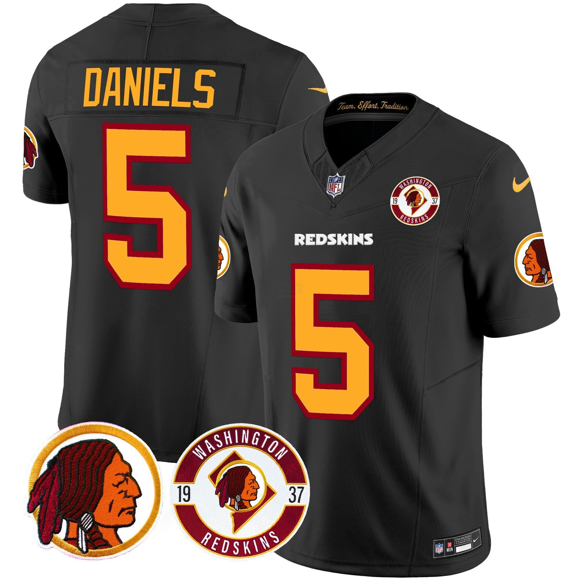 Camisa NFL Men’s Washington Redskins 2024 Vapor Limited Jersey – Est. 1937 Patch