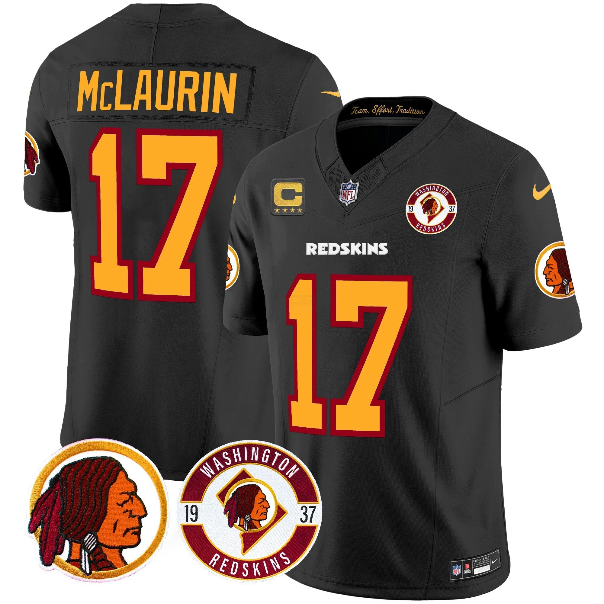 Camisa NFL Men’s Washington Redskins 2024 Vapor Limited Jersey – Est. 1937 Patch