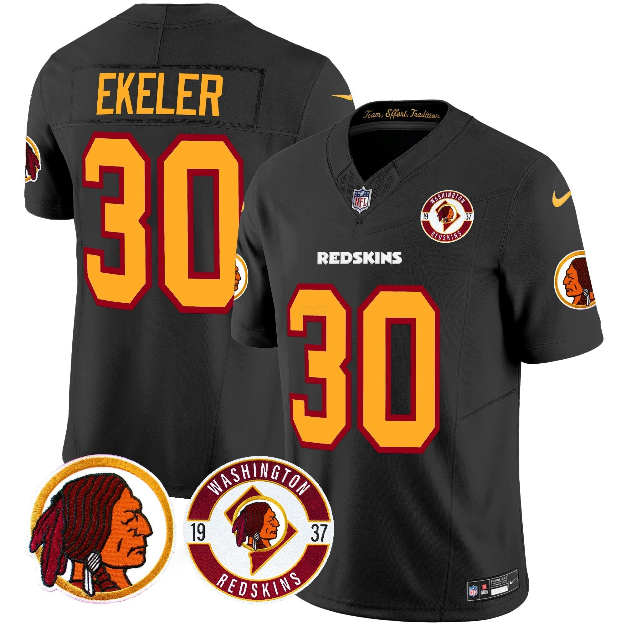 Camisa NFL Men’s Washington Redskins 2024 Vapor Limited Jersey – Est. 1937 Patch