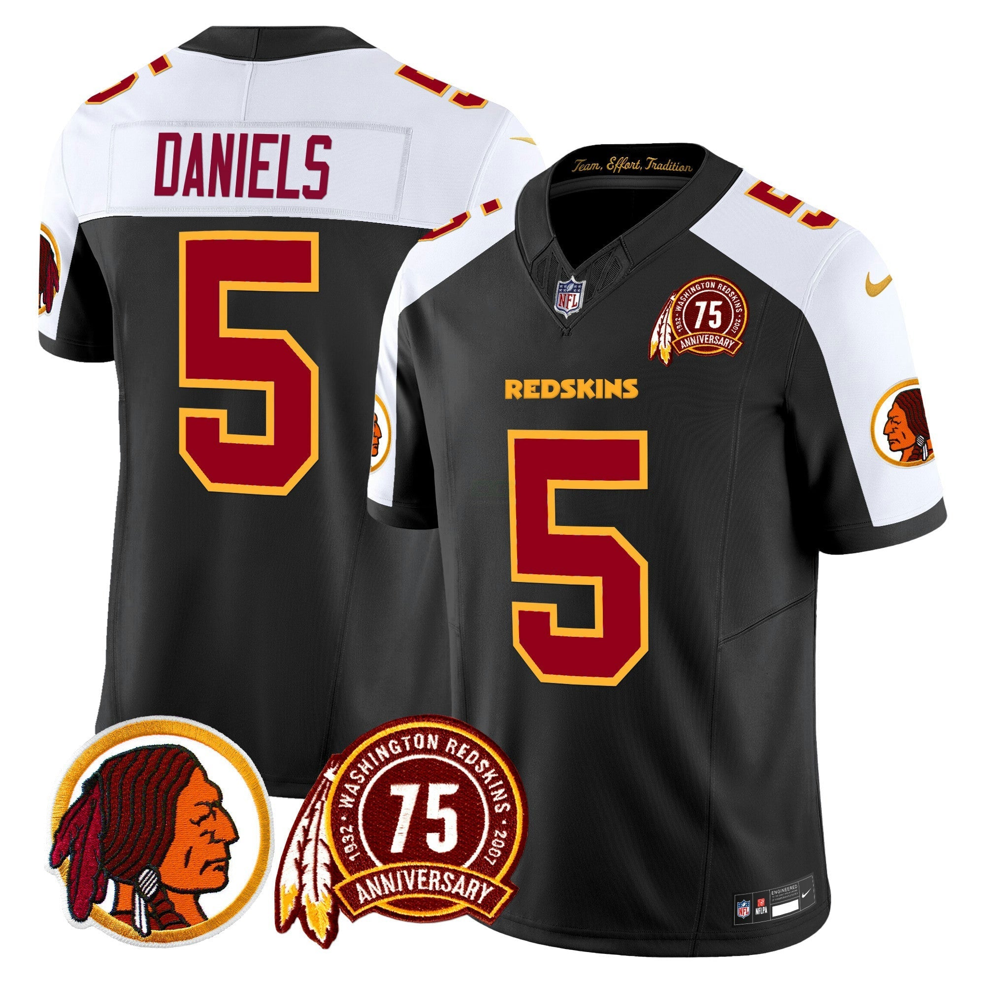 Camisa NFL Men’s Washington Redskins 75th Patch Vapor Limited Jersey