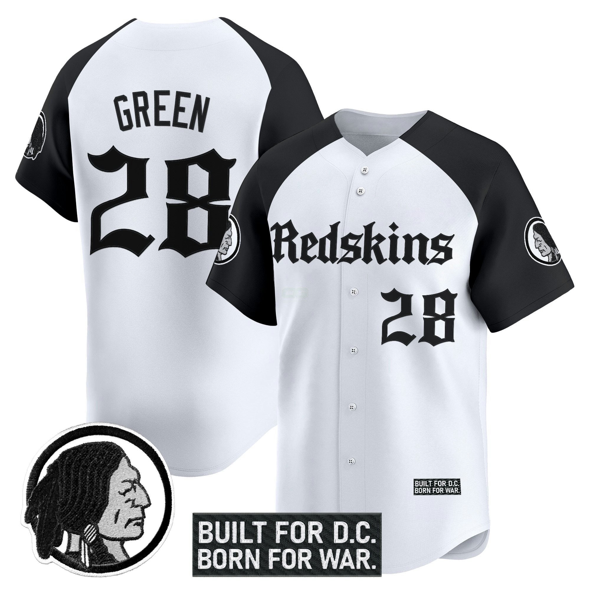 Camisa NFL Men’s Washington Redskins ‘Gothic Capital Edition’ Vapor Jersey
