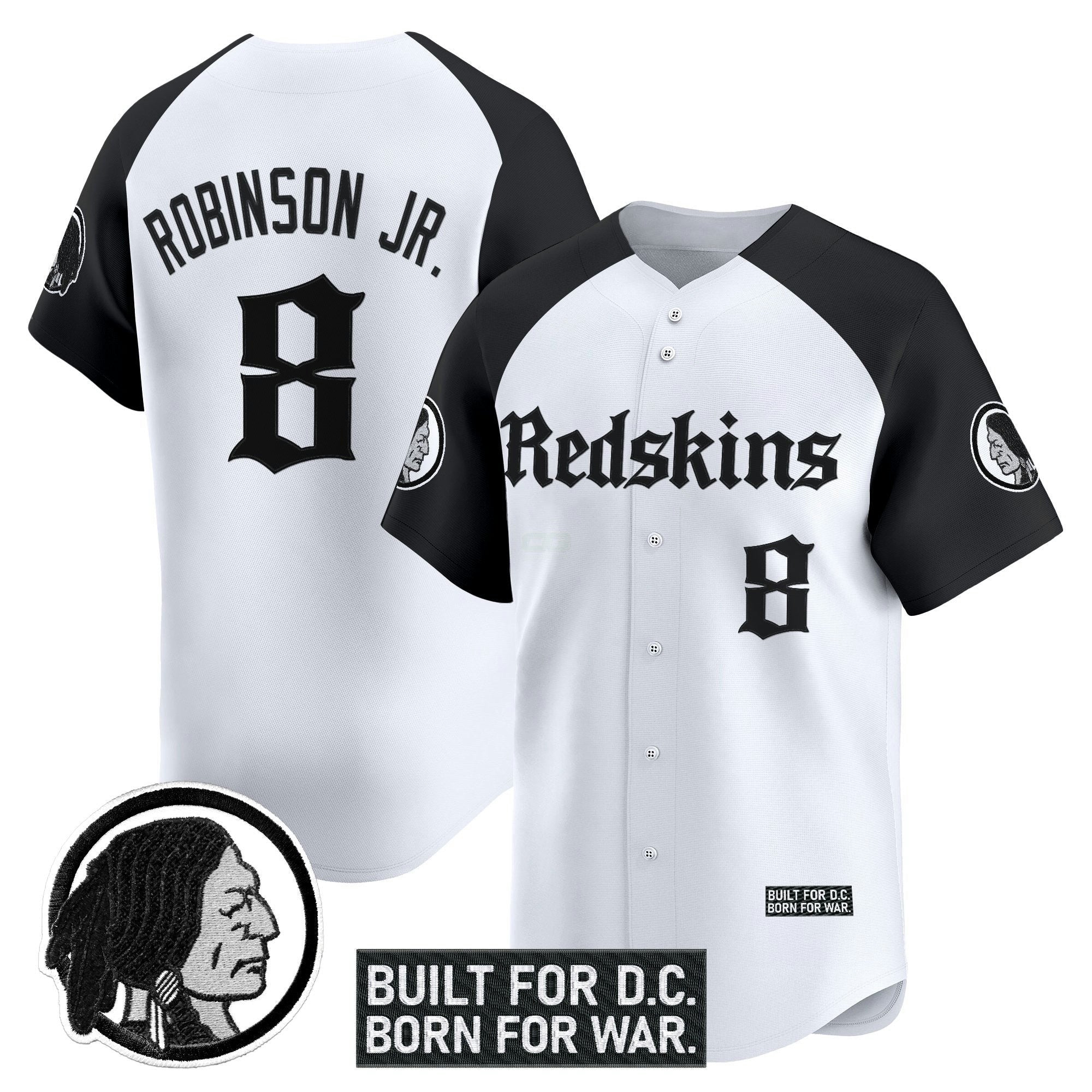 Camisa NFL Men’s Washington Redskins ‘Gothic Capital Edition’ Vapor Jersey
