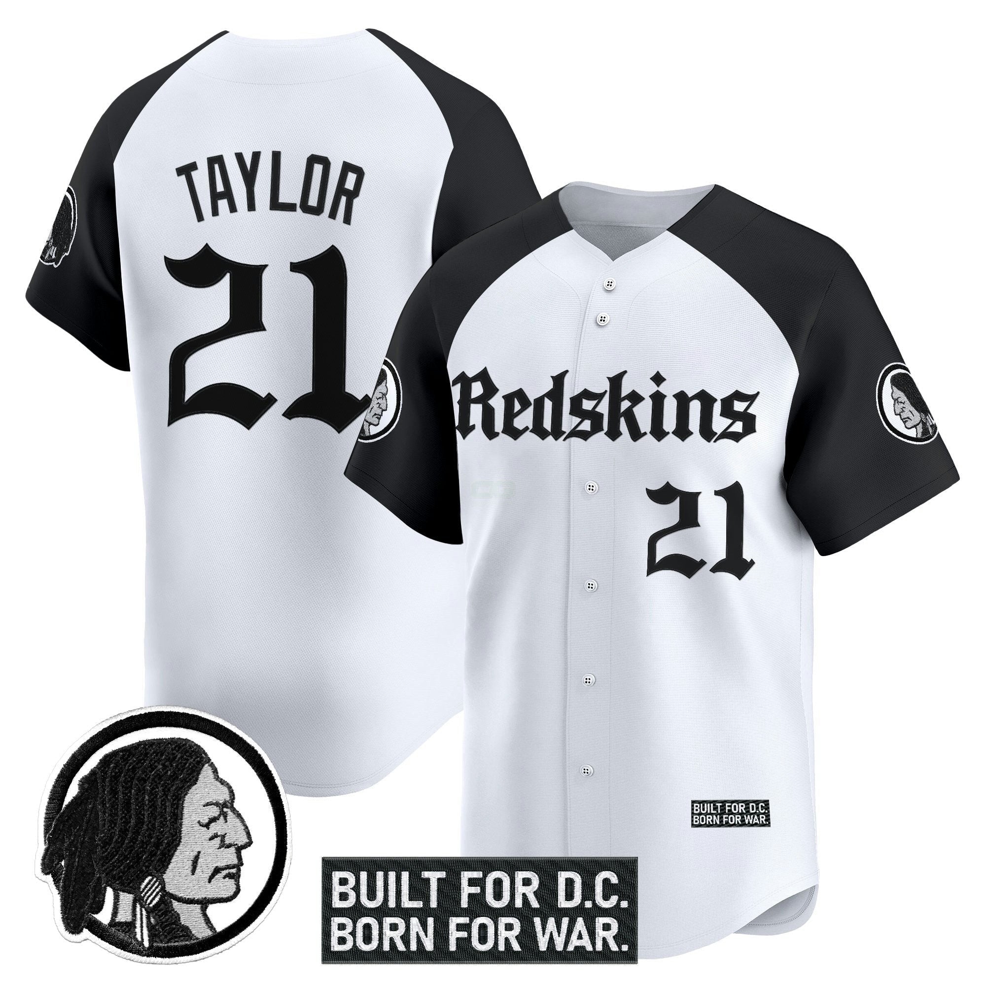 Camisa NFL Men’s Washington Redskins ‘Gothic Capital Edition’ Vapor Jersey