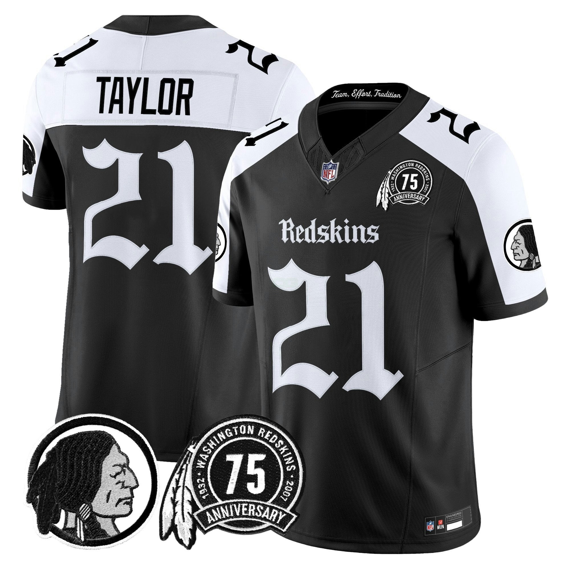Camisa NFL Men’s Washington Redskins ‘Gothic Capital Edition’ Vapor Limited Jersey