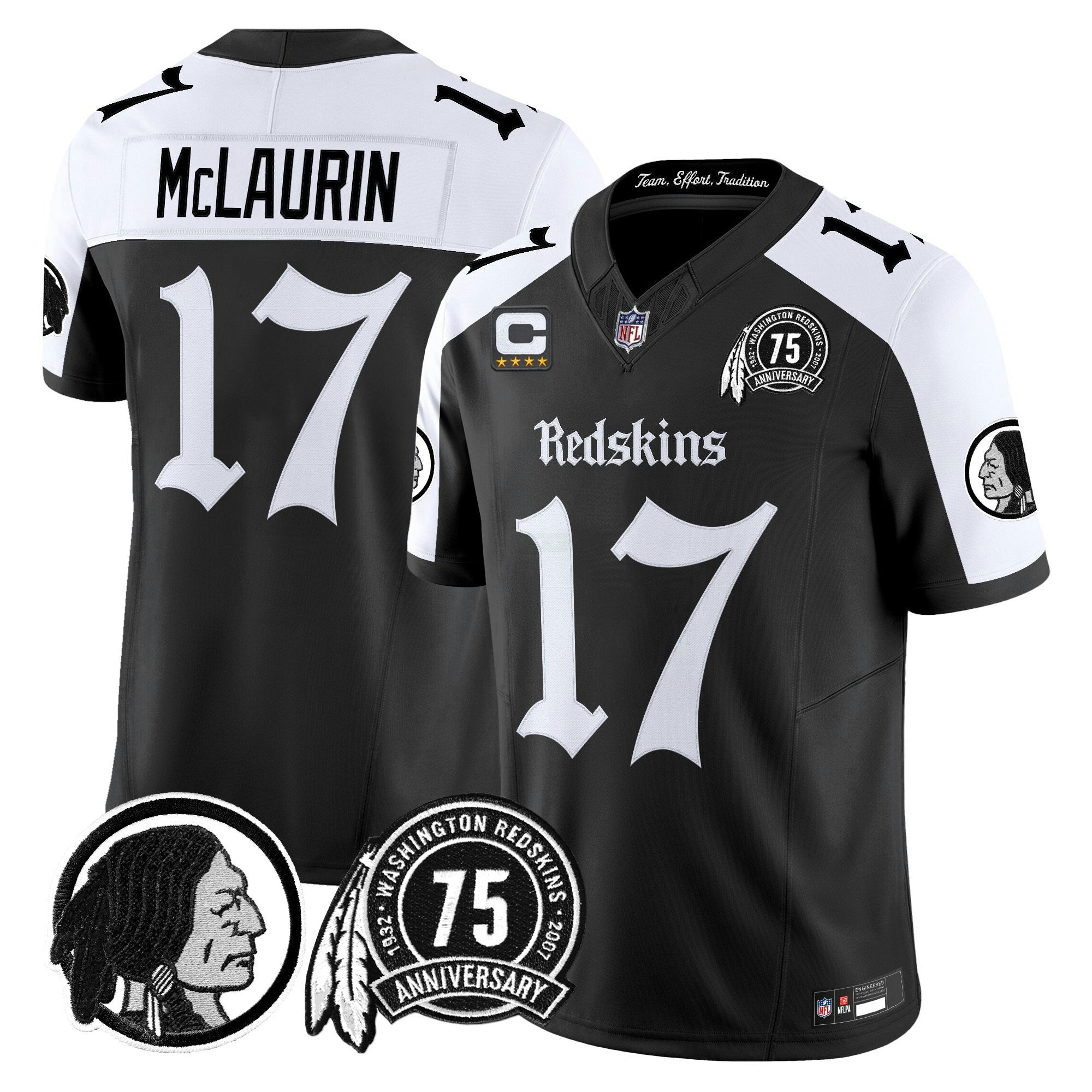 Camisa NFL Men’s Washington Redskins ‘Gothic Capital Edition’ Vapor Limited Jersey