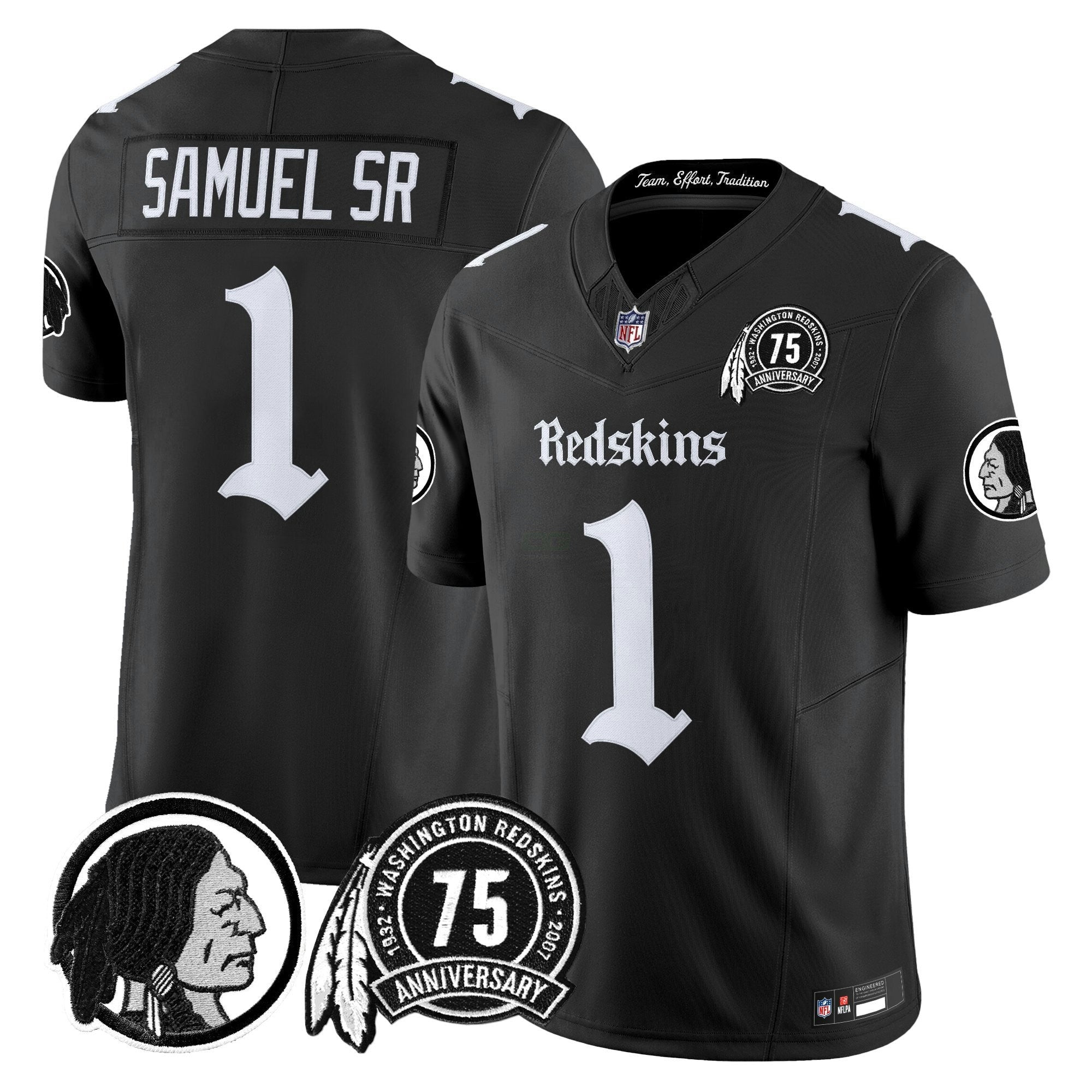 Camisa NFL Men’s Washington Redskins ‘Gothic Capital Edition’ Vapor Limited Jersey