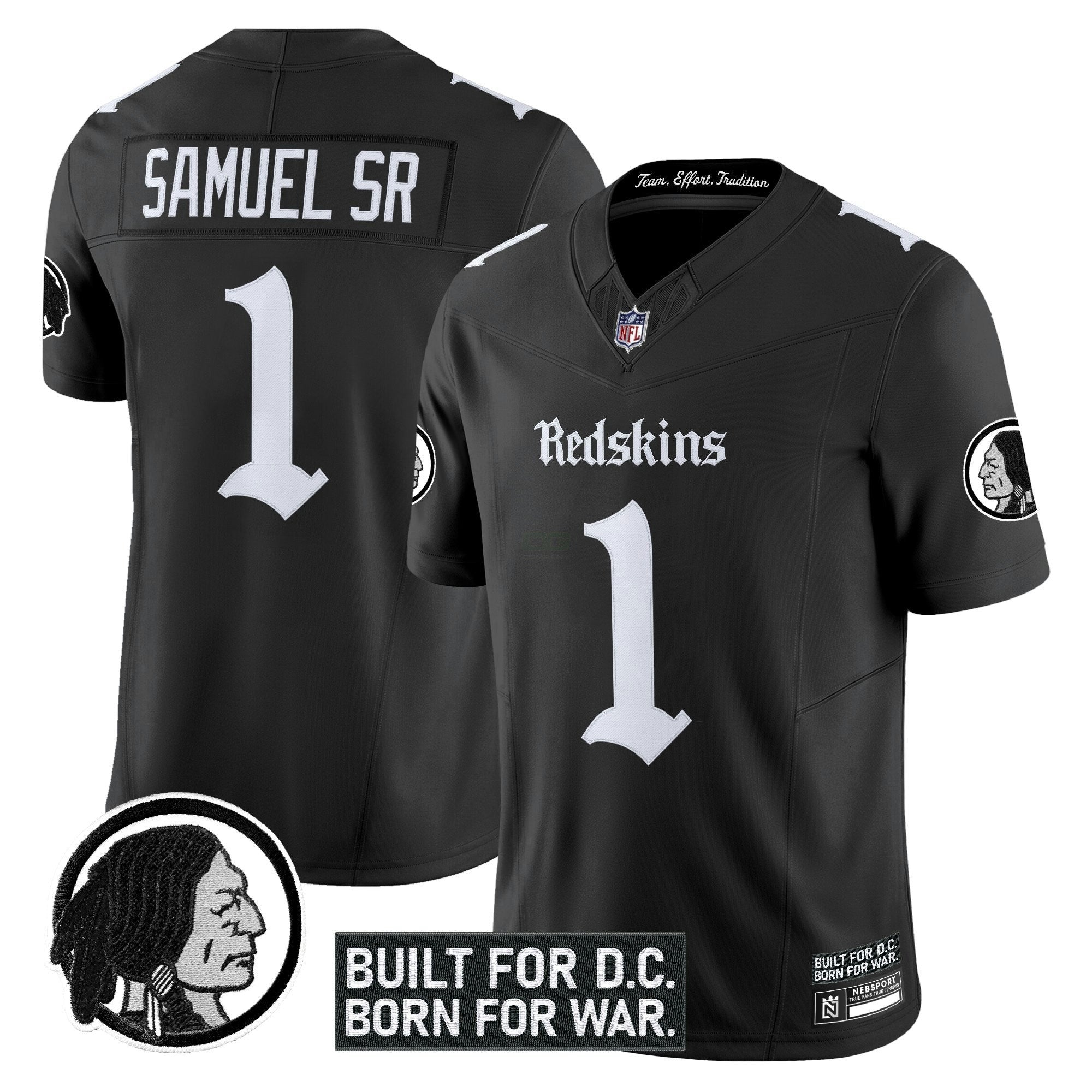 Camisa NFL Men’s Washington Redskins ‘Gothic Capital Edition’ Vapor Limited Jersey V2
