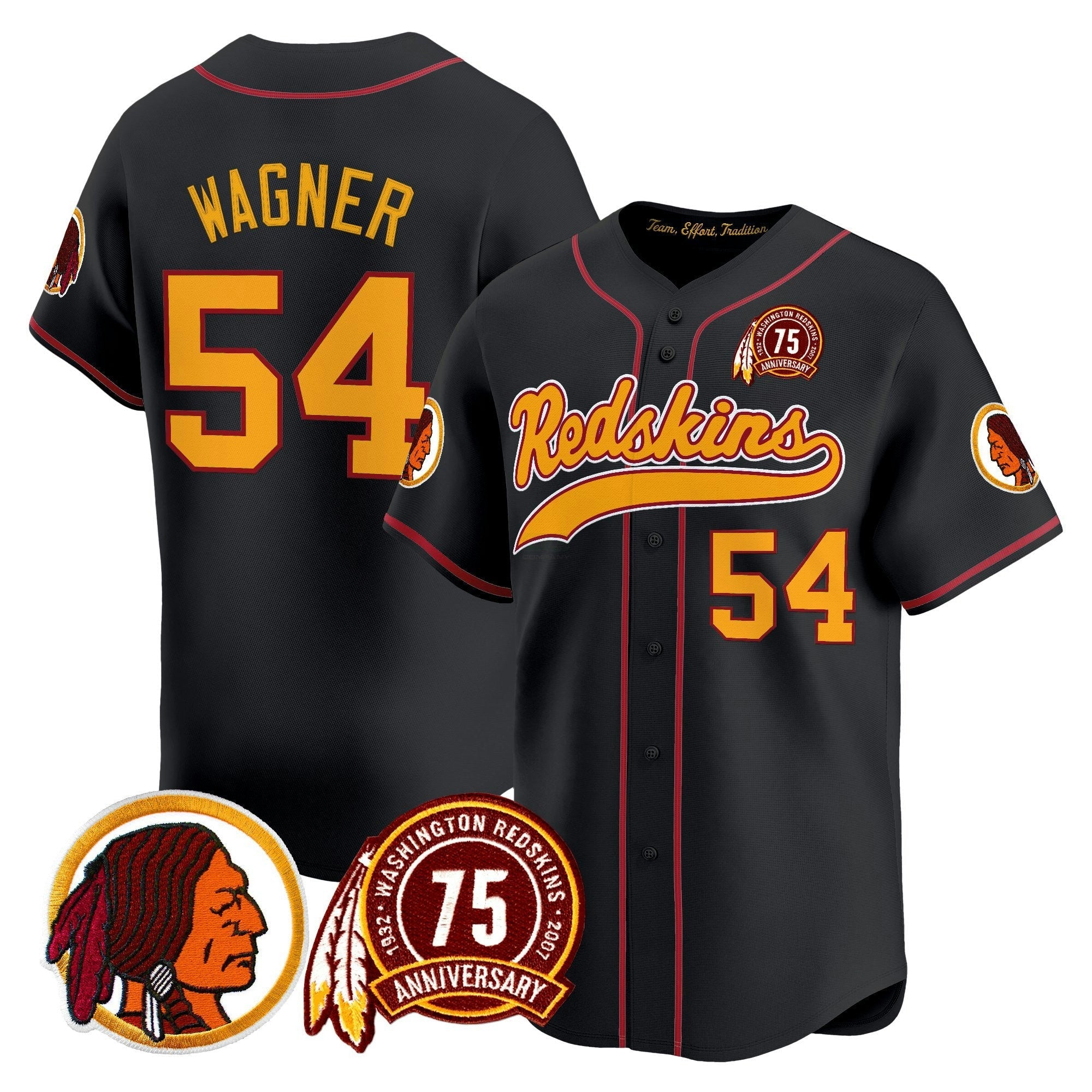 Camisa NFL Men’s Washington Redskins Throwback Vapor Jersey