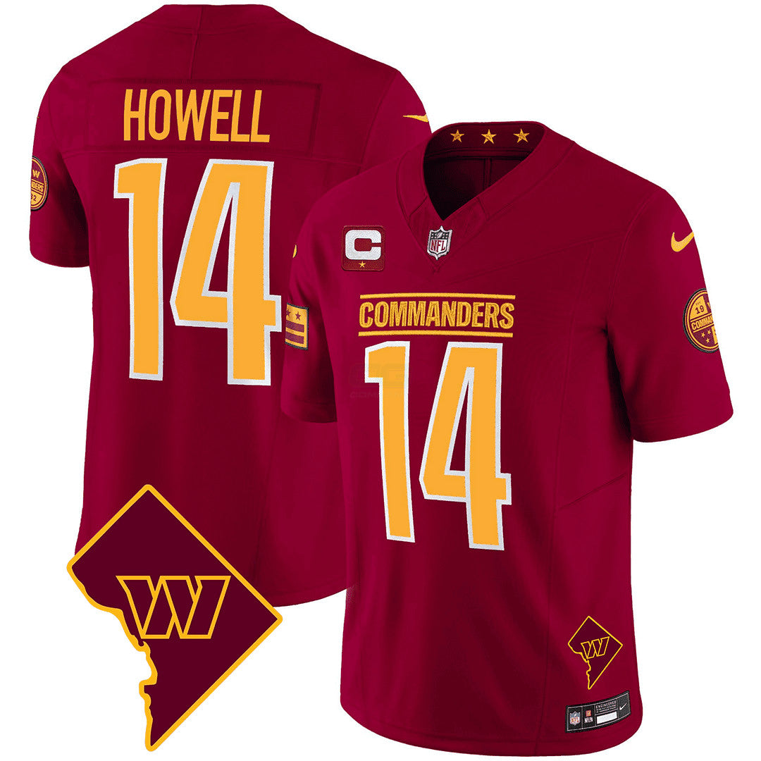Camisa NFL Men’s Washington Washington DC Map Patch Jersey