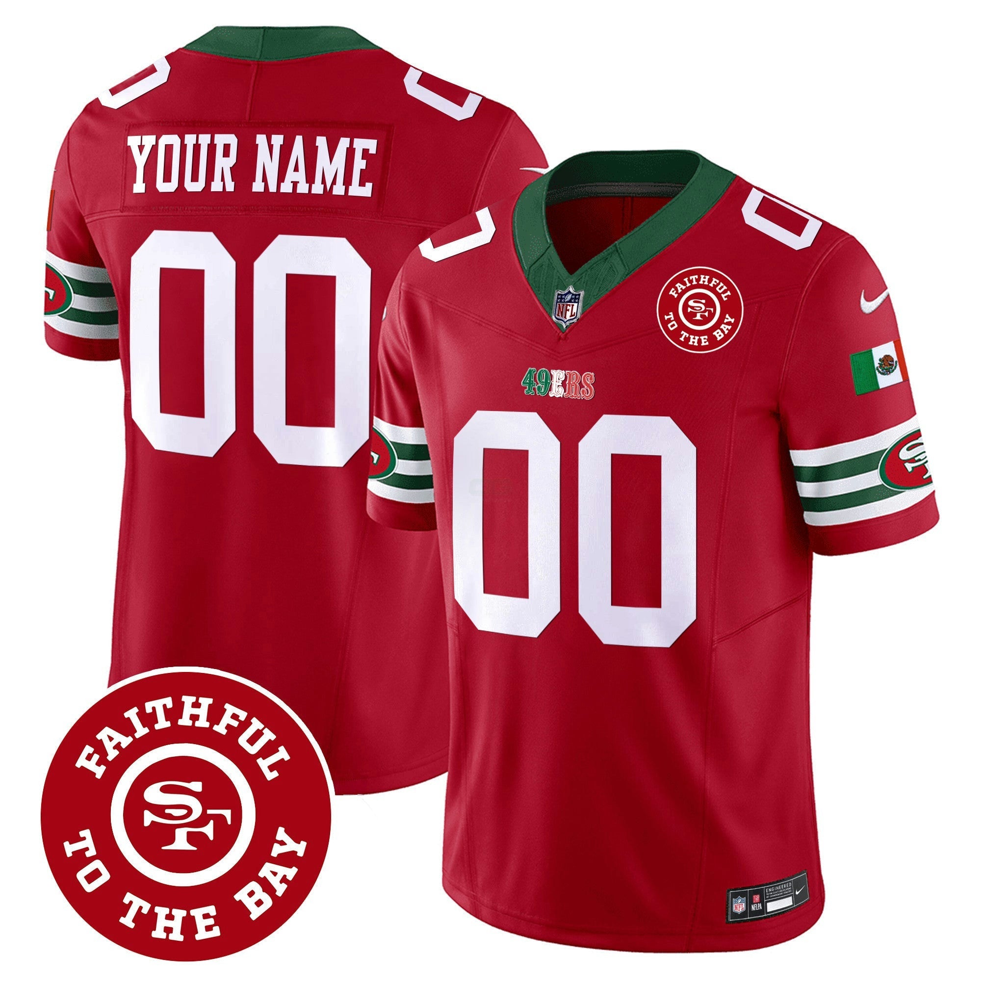 Camisa NFL Mexico Faithful To The Bay Patch Vapor Jersey