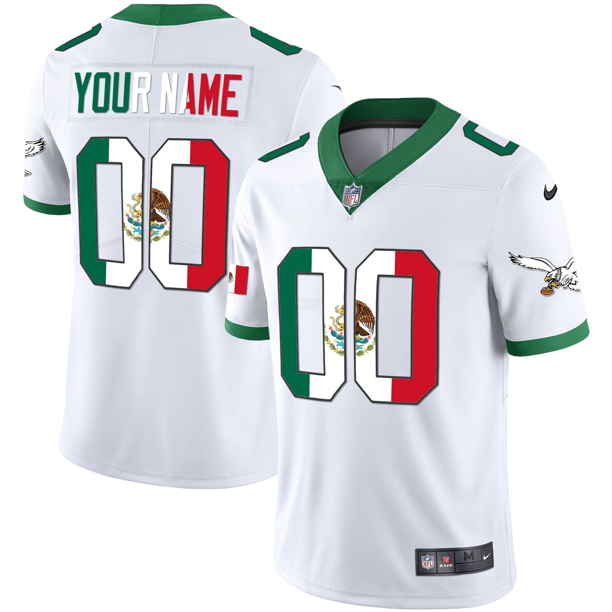 Camisa NFL Mexico Gold & Kelly Vapor Jersey