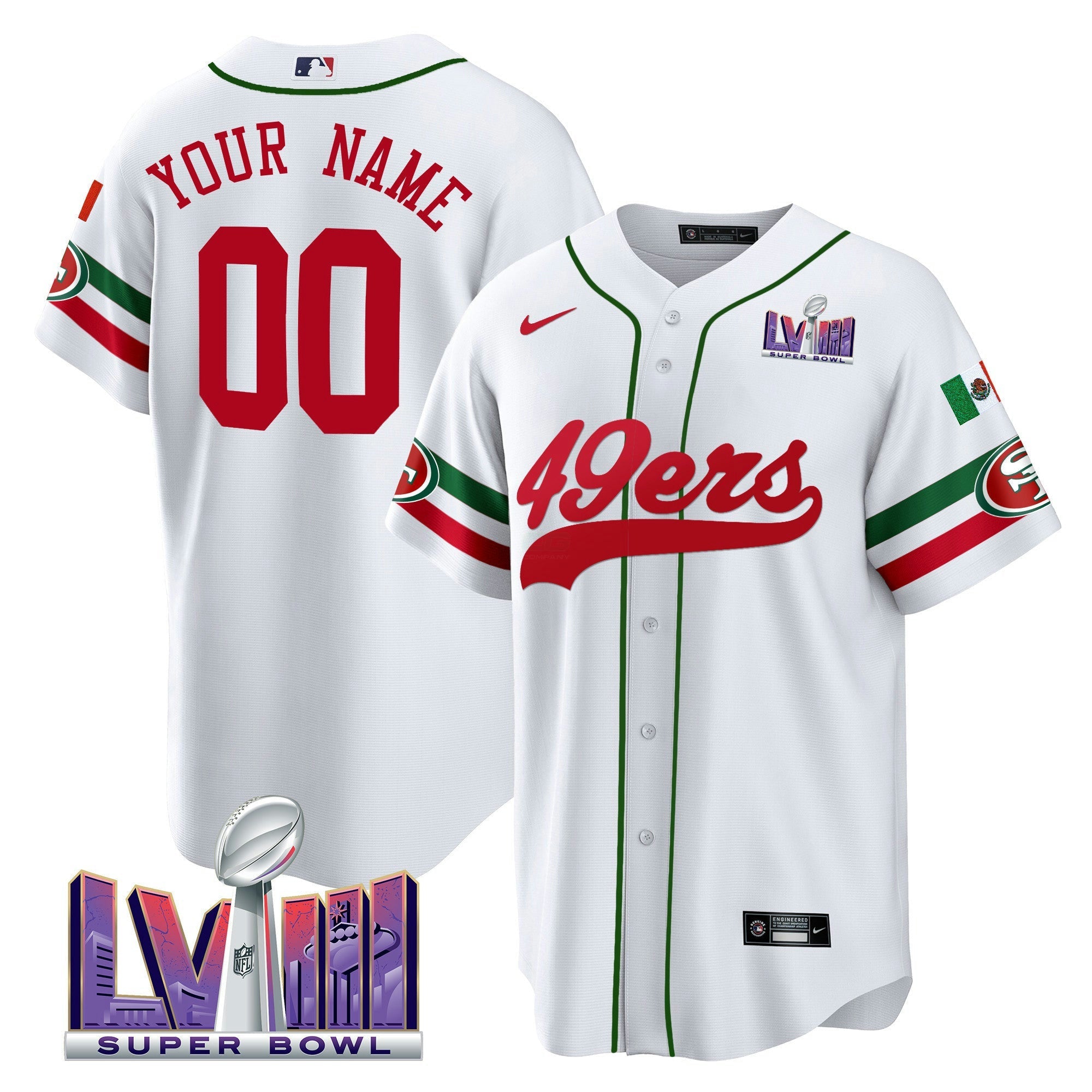Camisa NFL Mexico Super Bowl LVIII Patch Jersey
